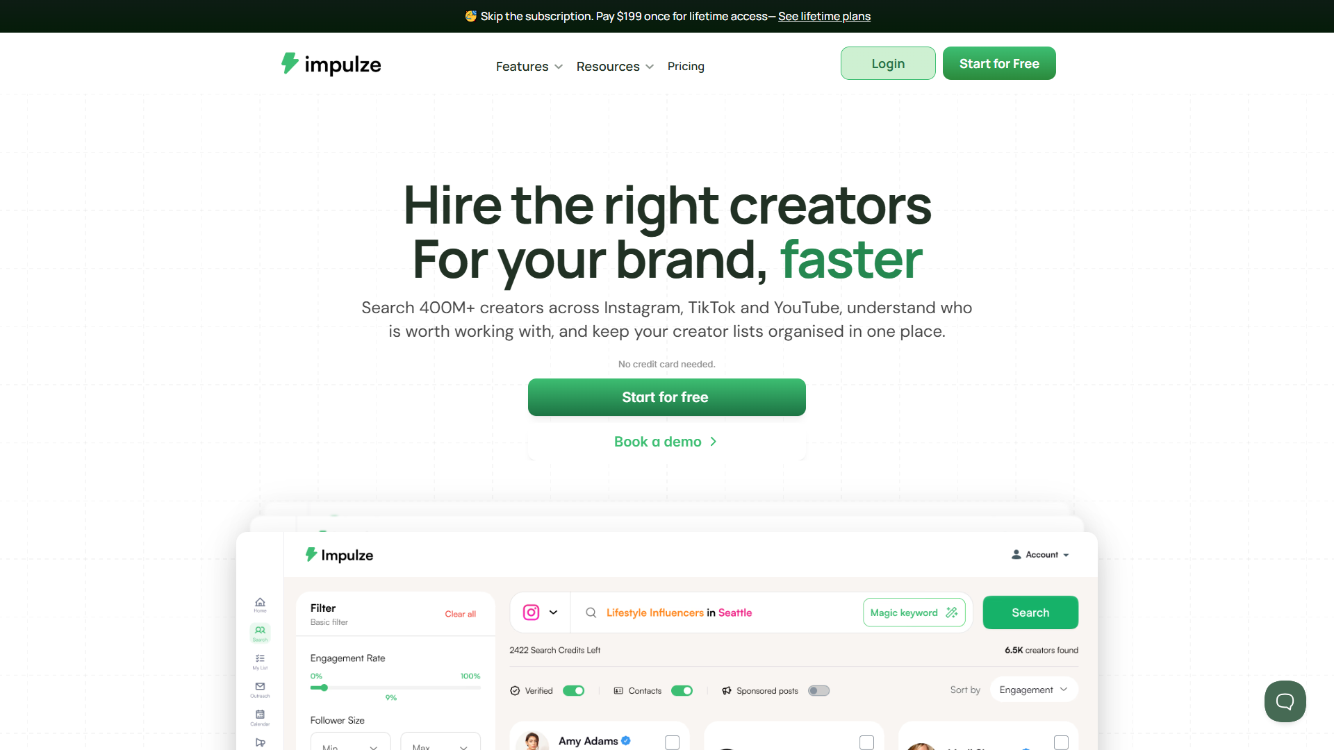 Impulze product screenshot