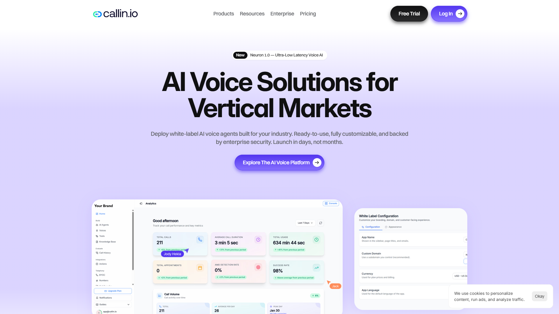 Callin product screenshot