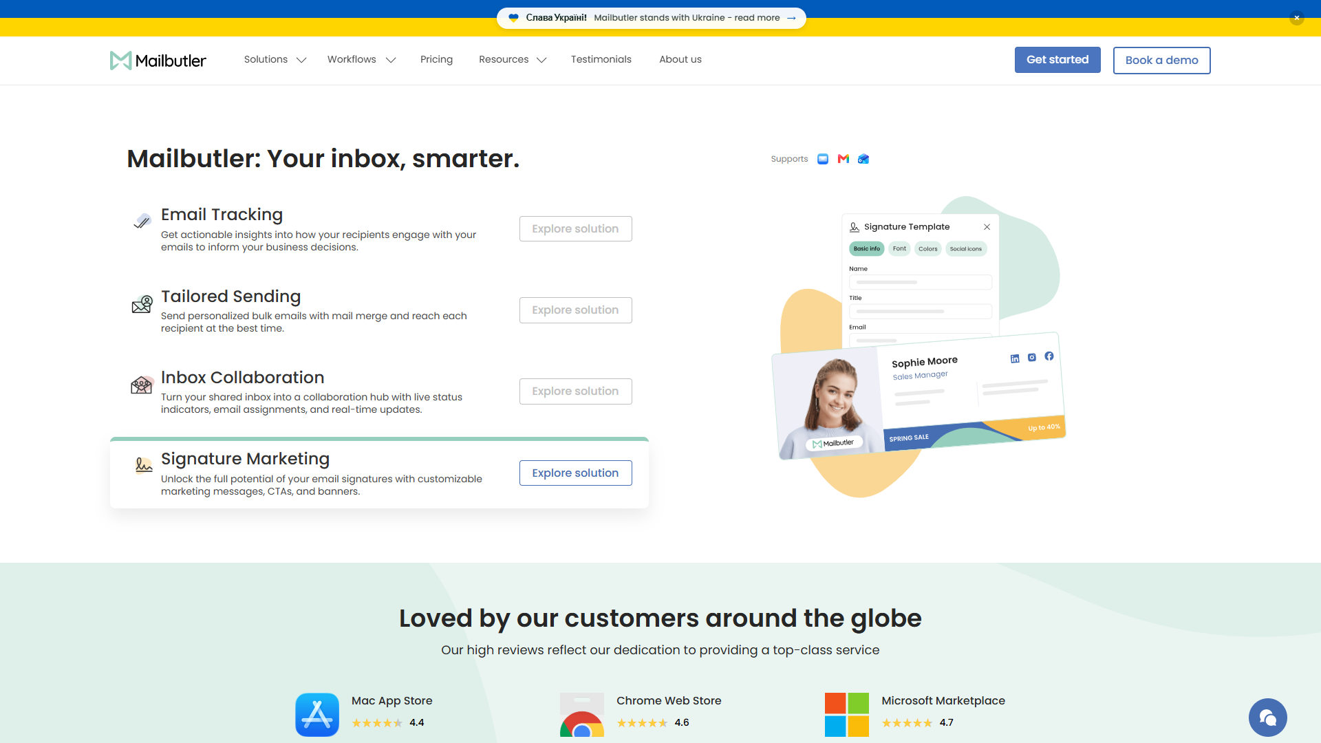 Mailbutler product screenshot