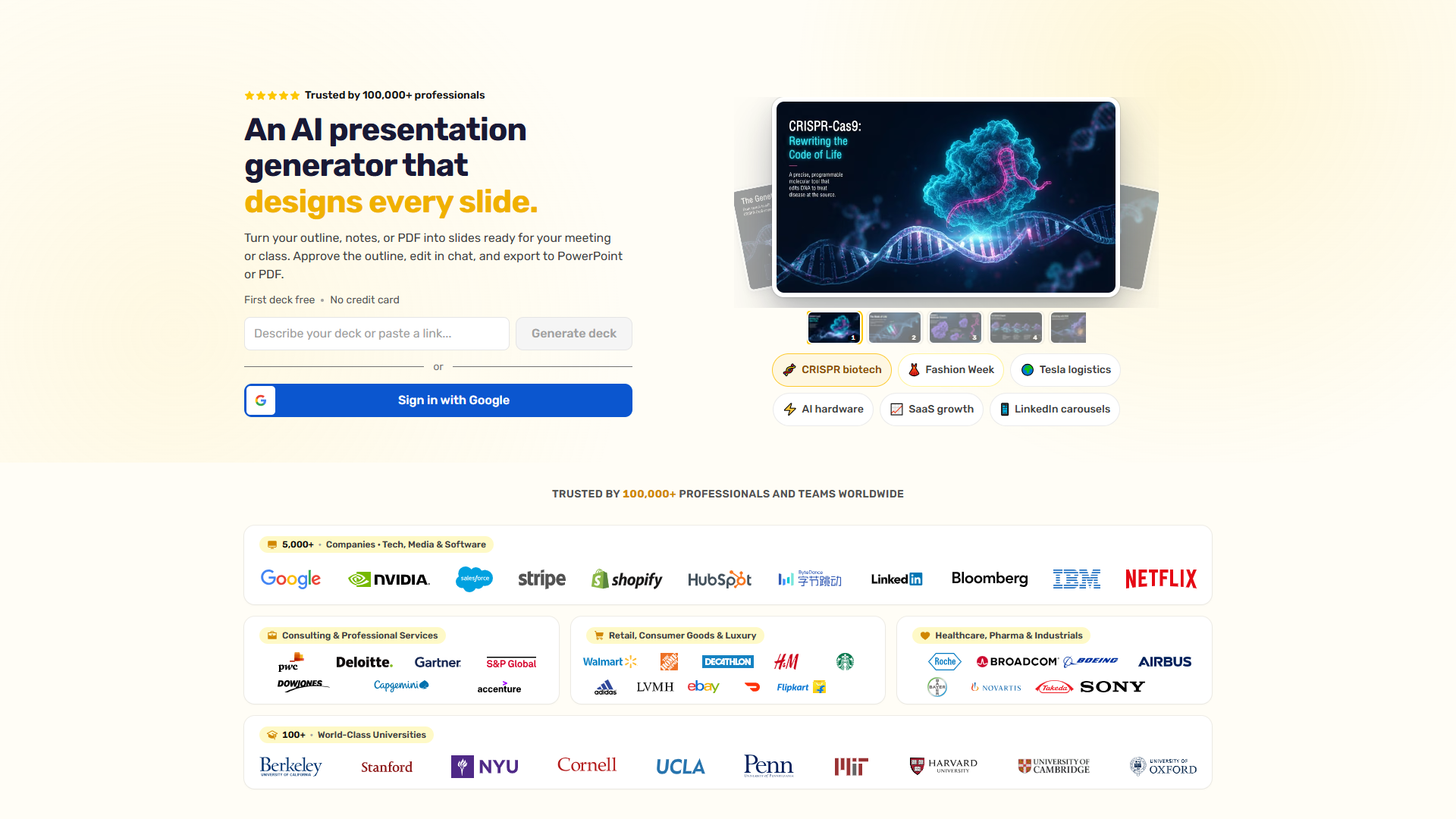 GenPPT product screenshot