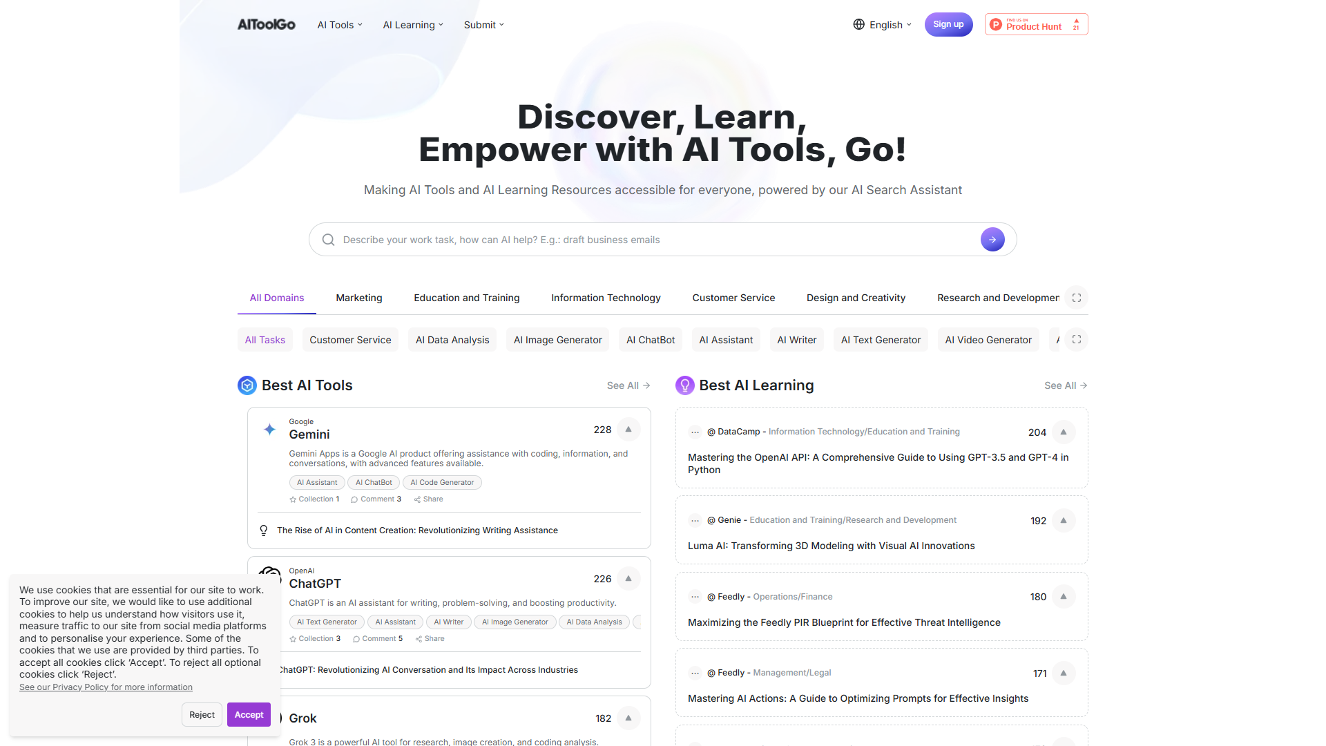 AiToolGo product screenshot