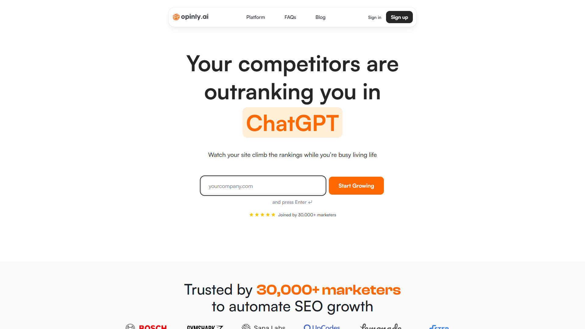 Opinly product screenshot