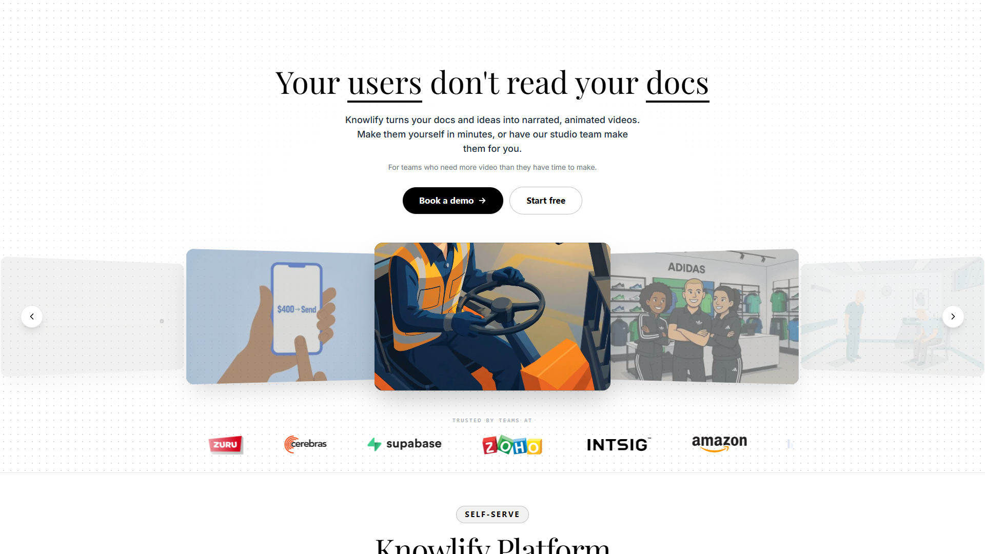 Knowlify product screenshot