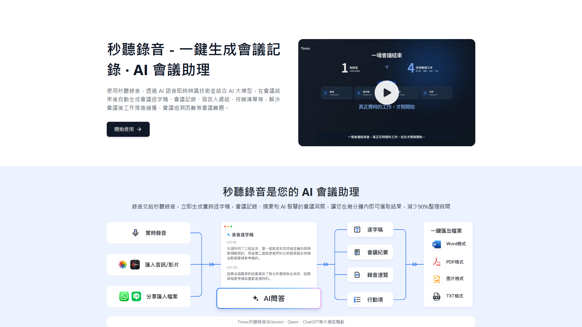 秒聽錄音 Tinrec screenshot 1