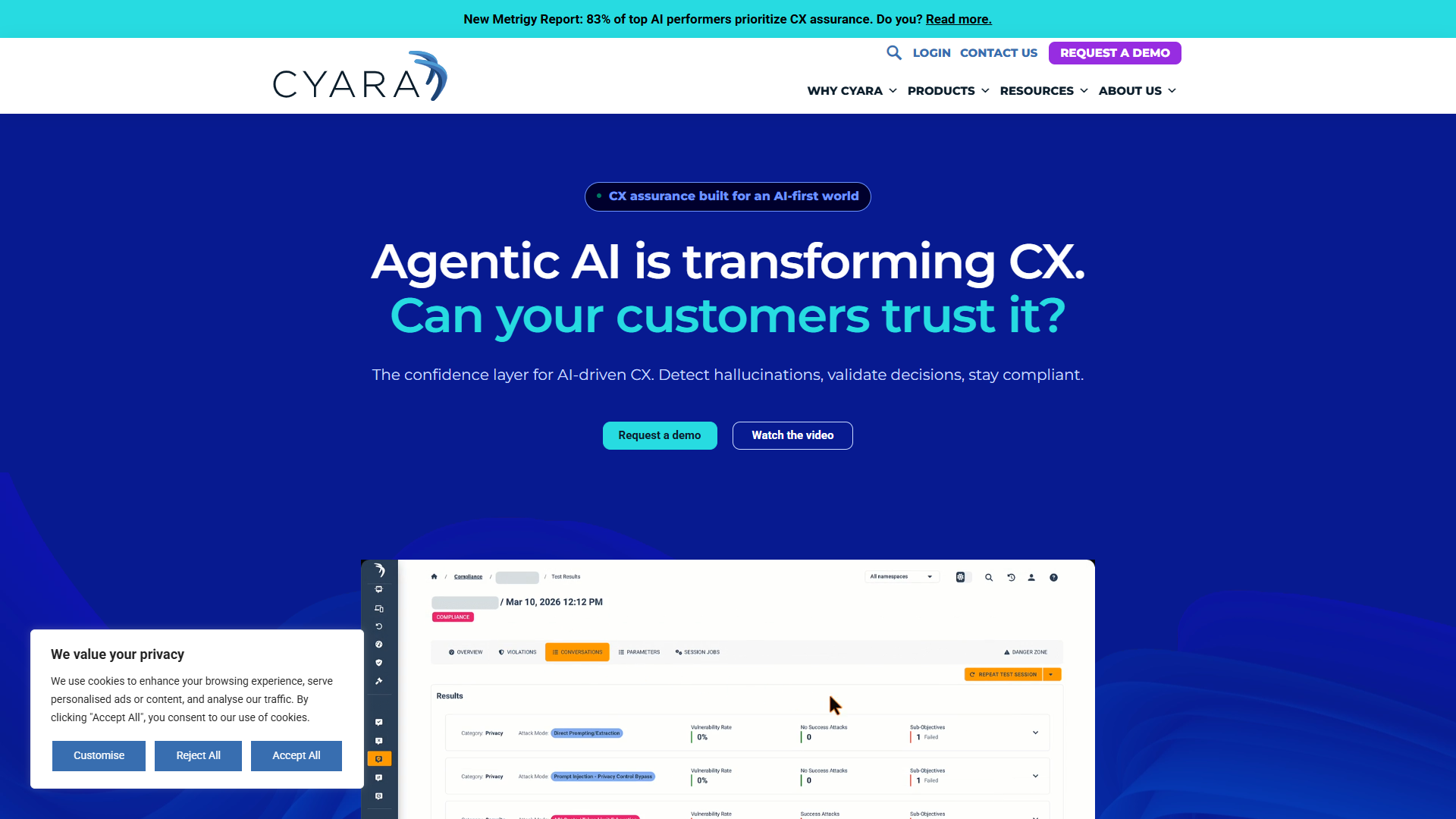 Cyara product screenshot