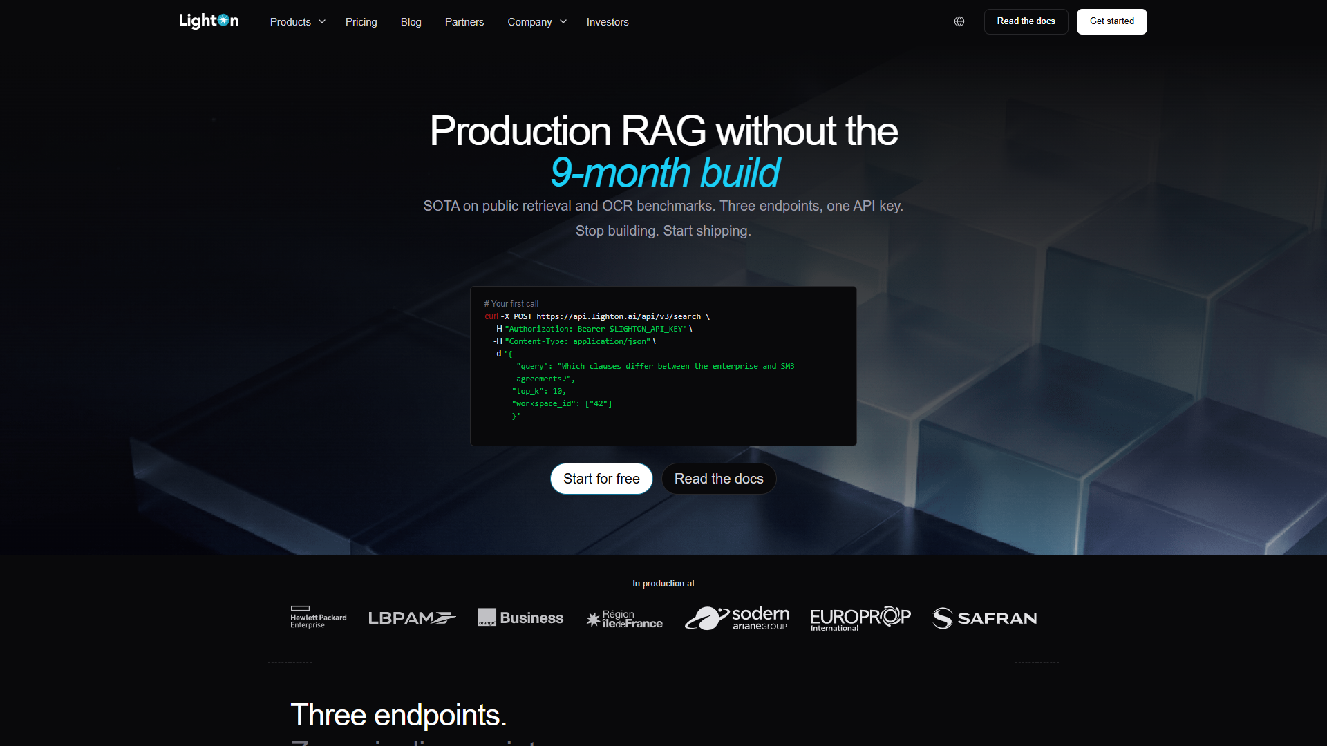 LightOn product screenshot