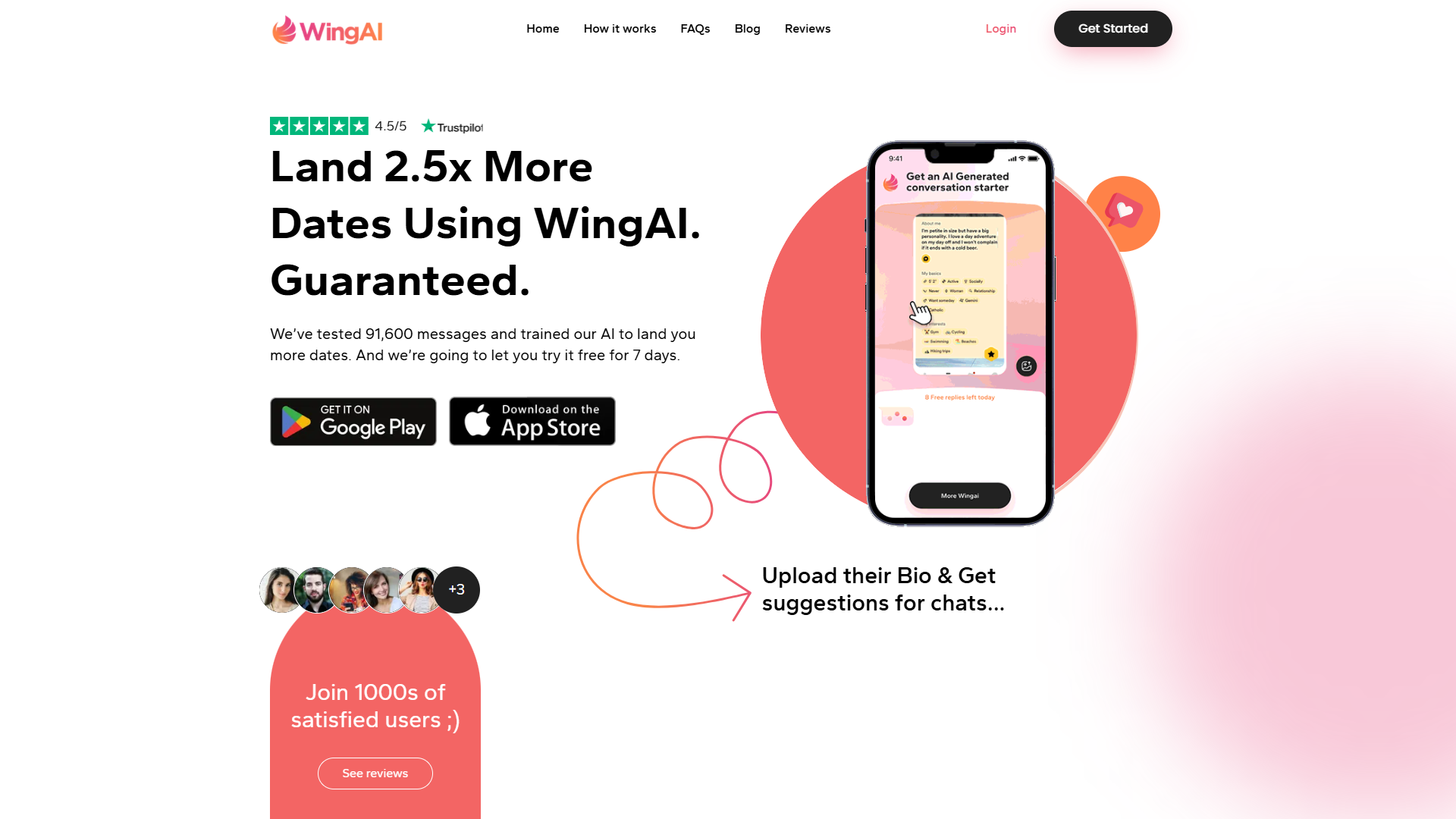 WingAI product screenshot