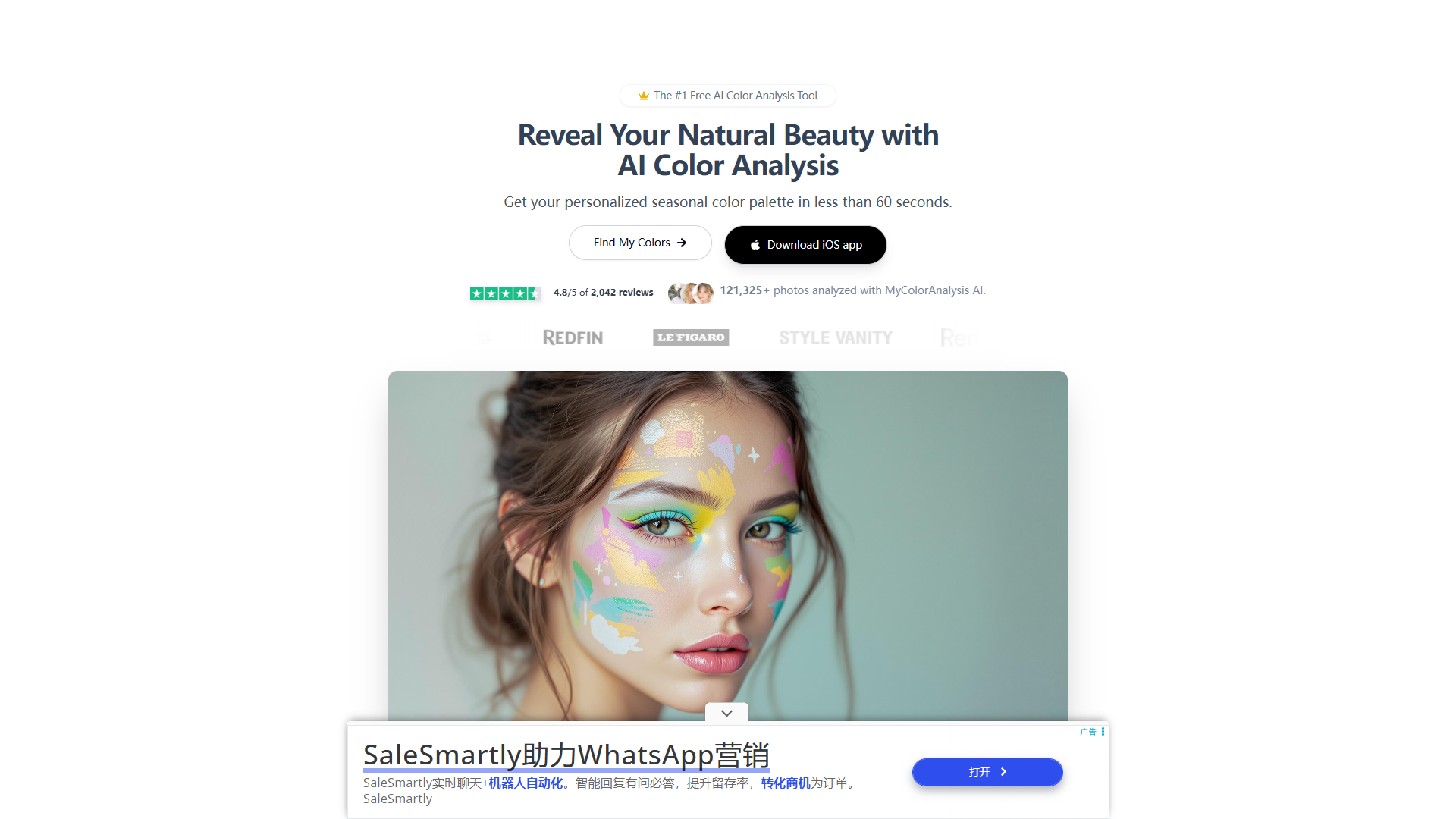 My Color Analysis AI product screenshot
