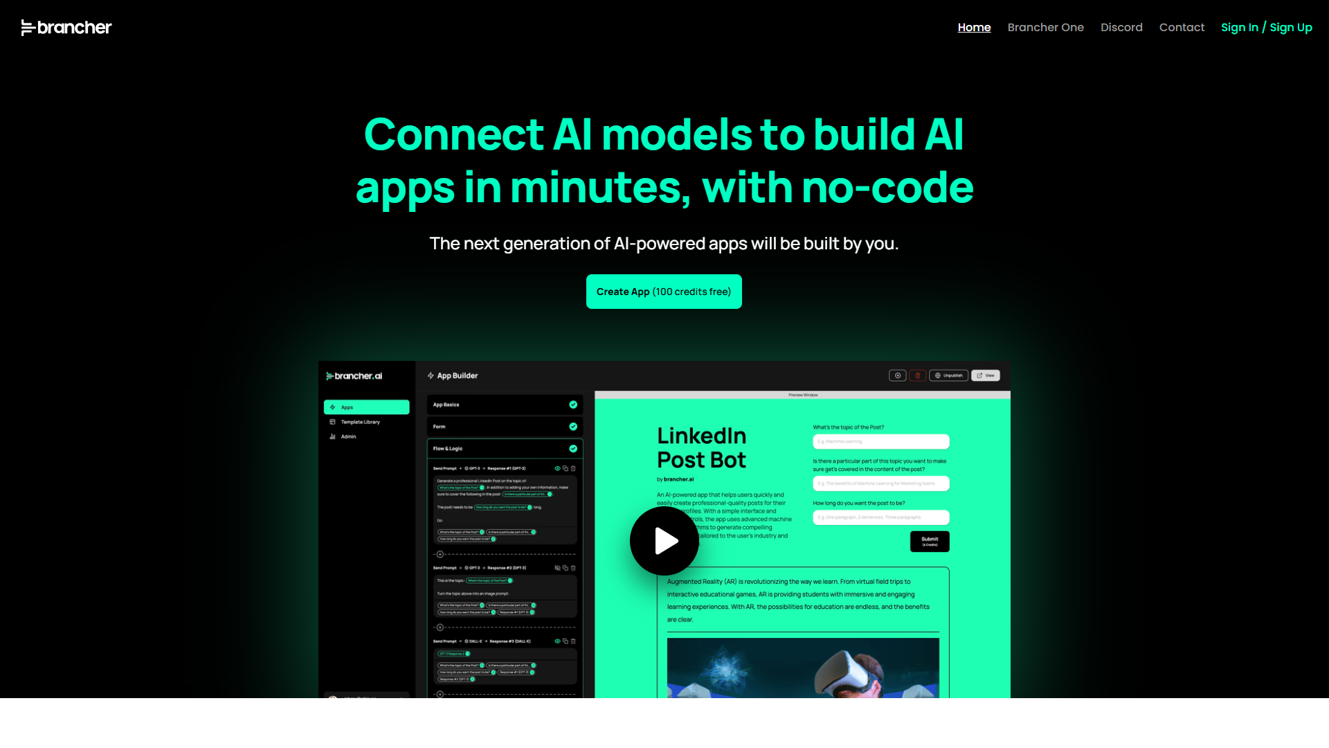 Brancher.ai product screenshot