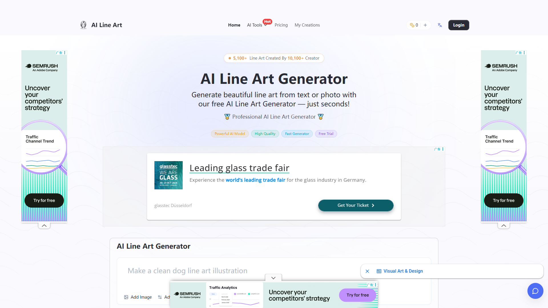 AI Line Art product screenshot