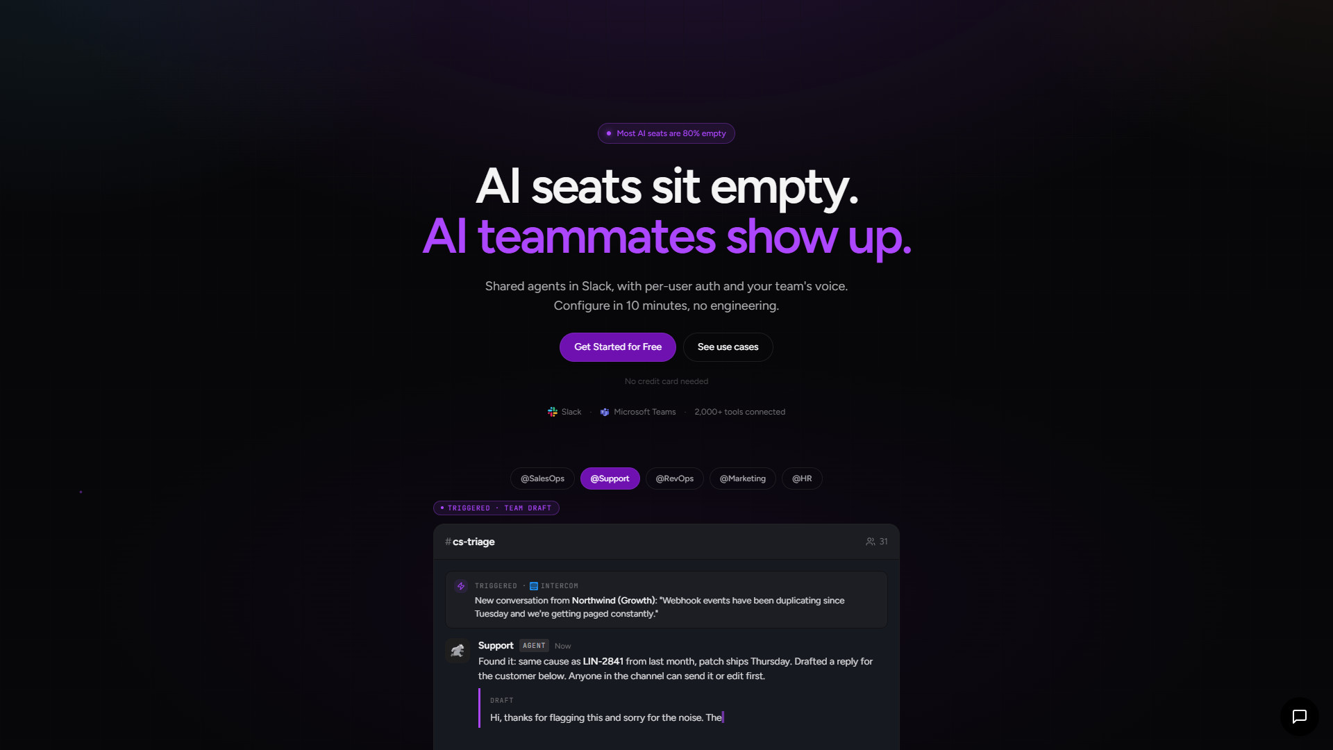 Runbear product screenshot