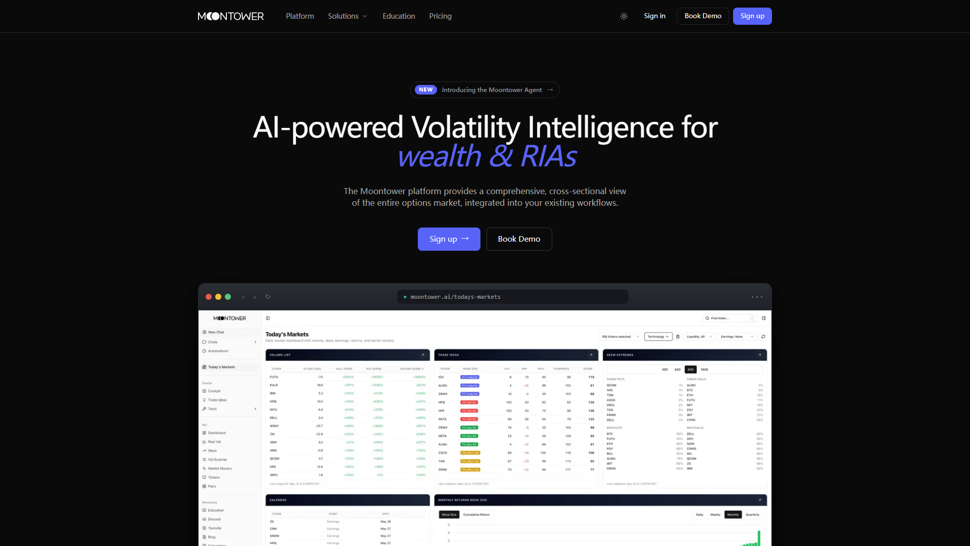 Moontower product screenshot