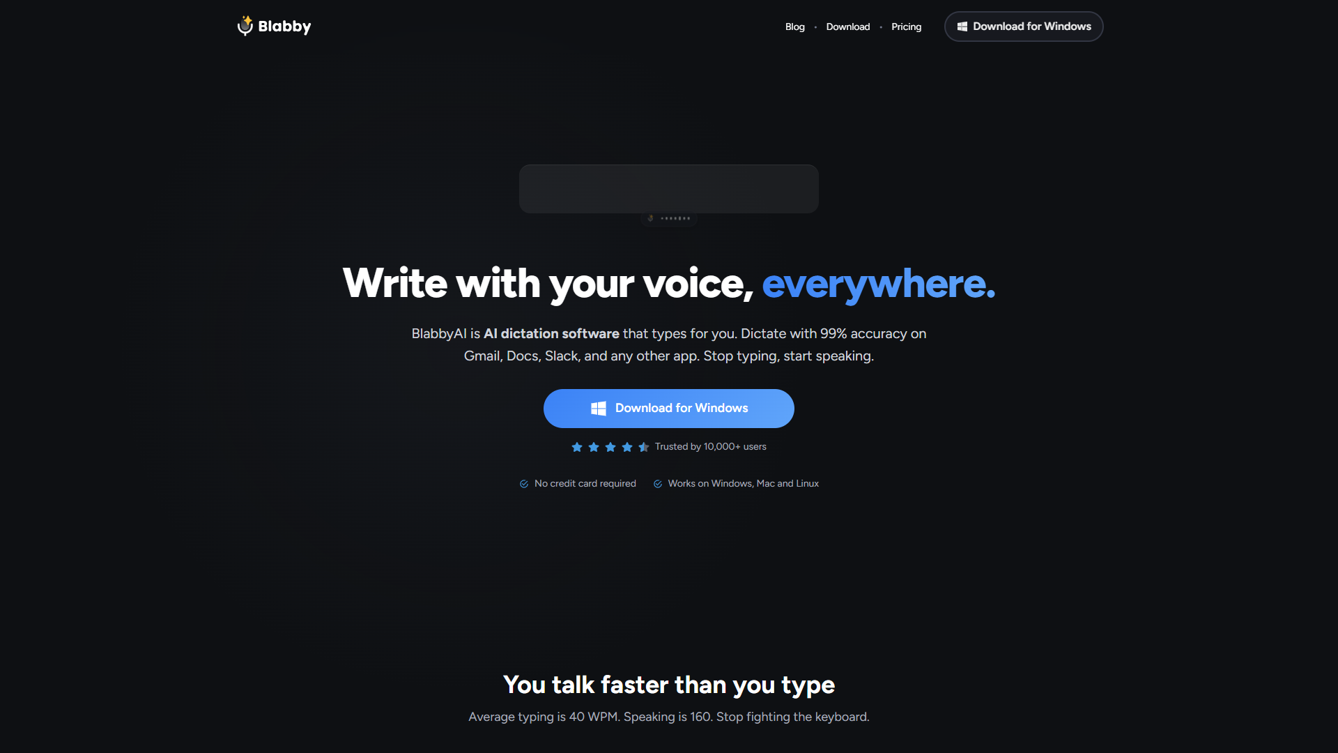 BlabbyAI product screenshot