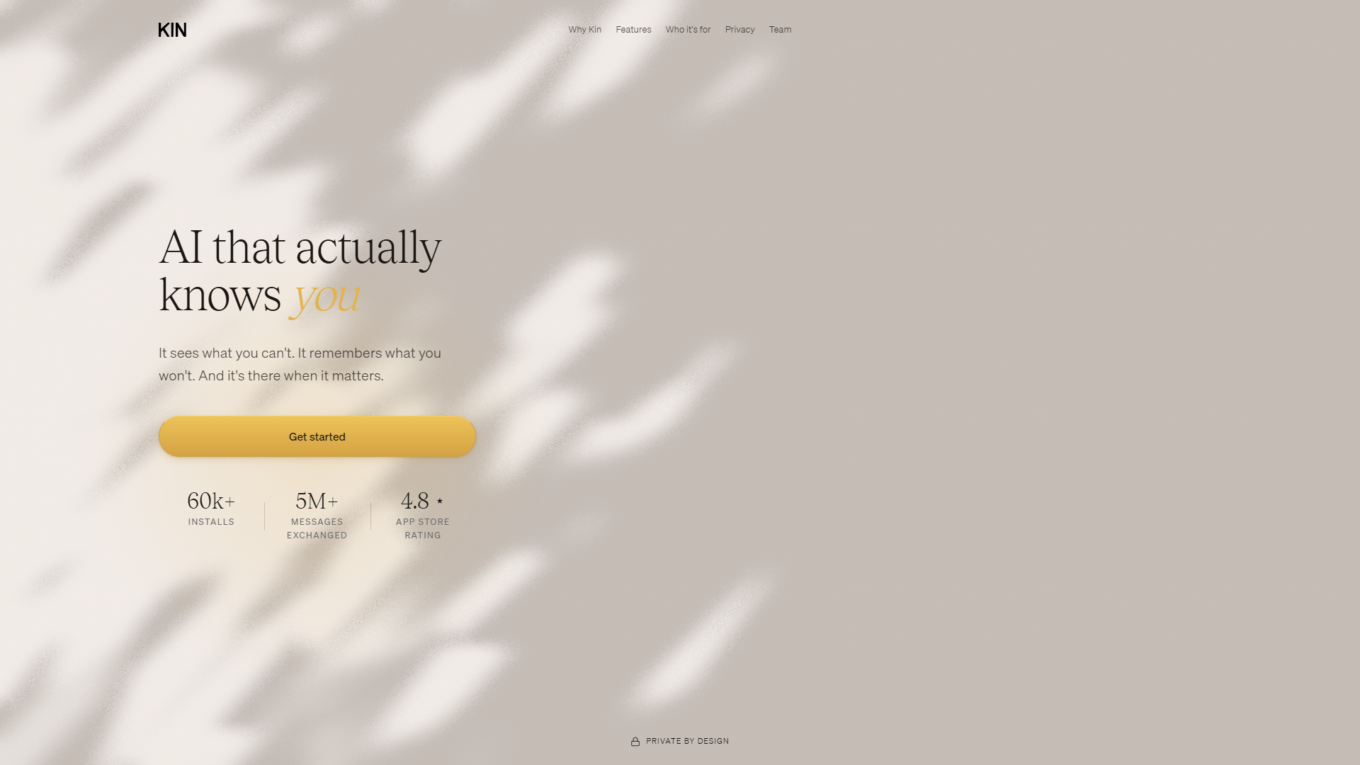 Kin product screenshot