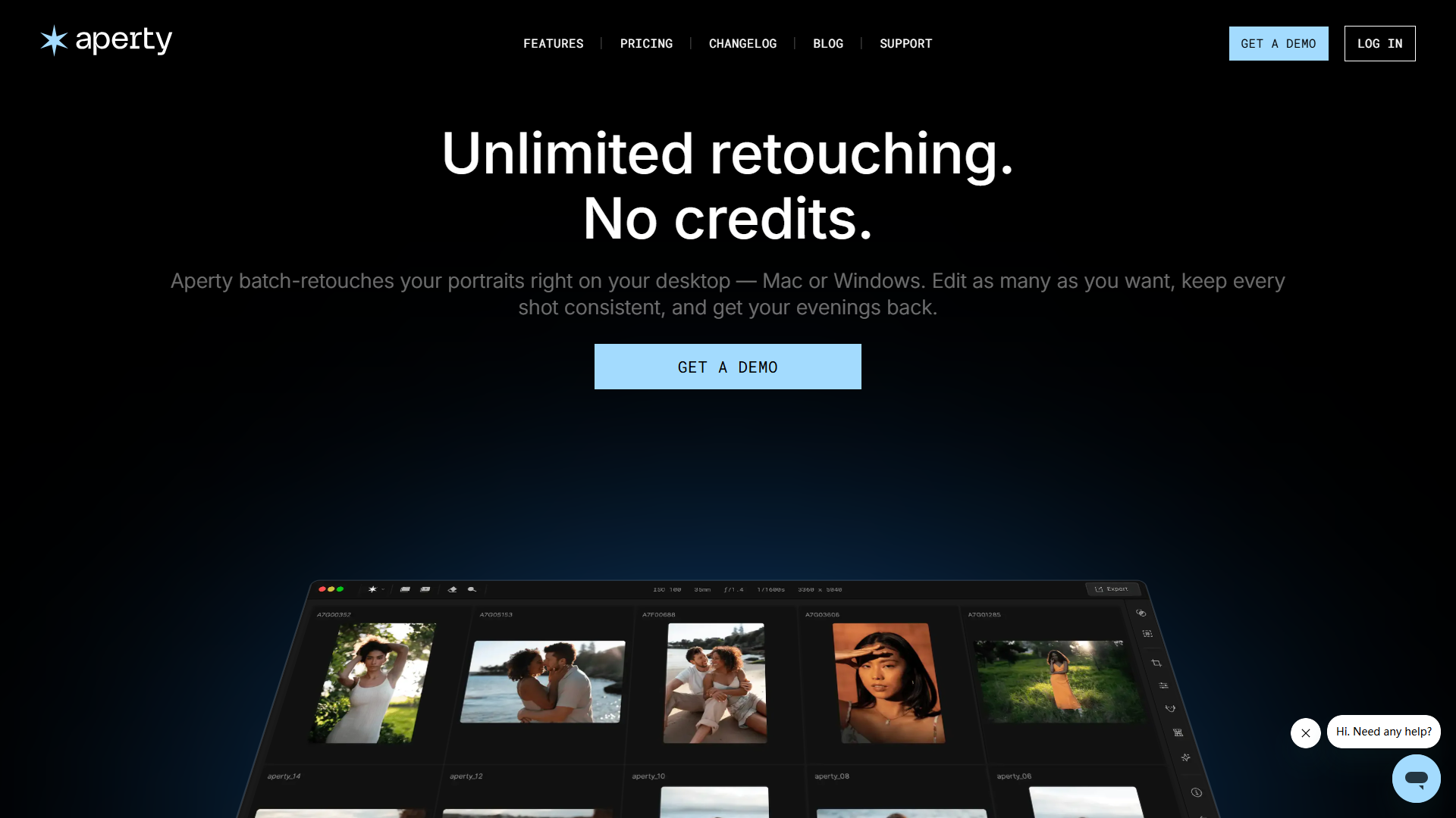 Aperty product screenshot