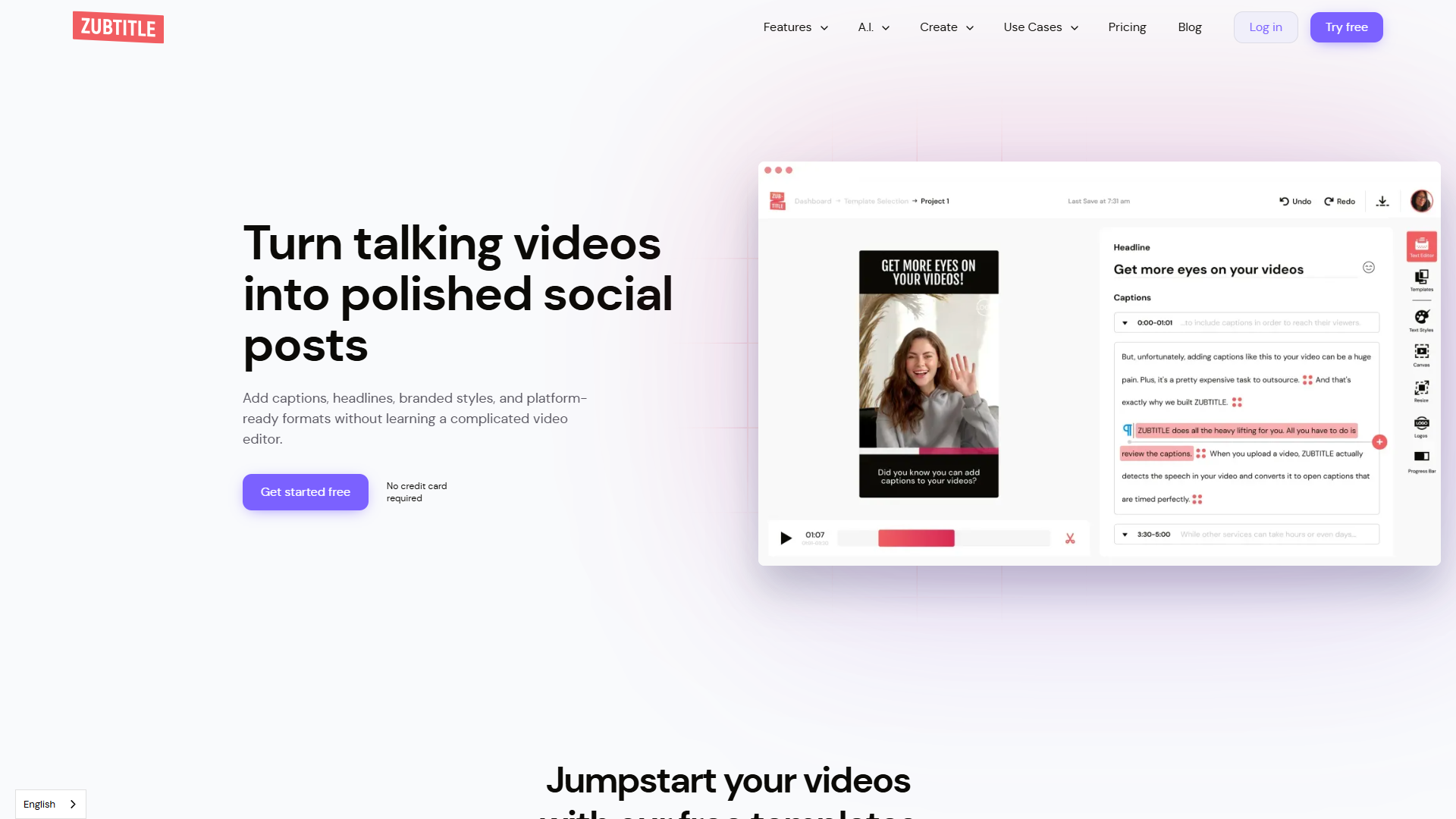Zubtitle product screenshot