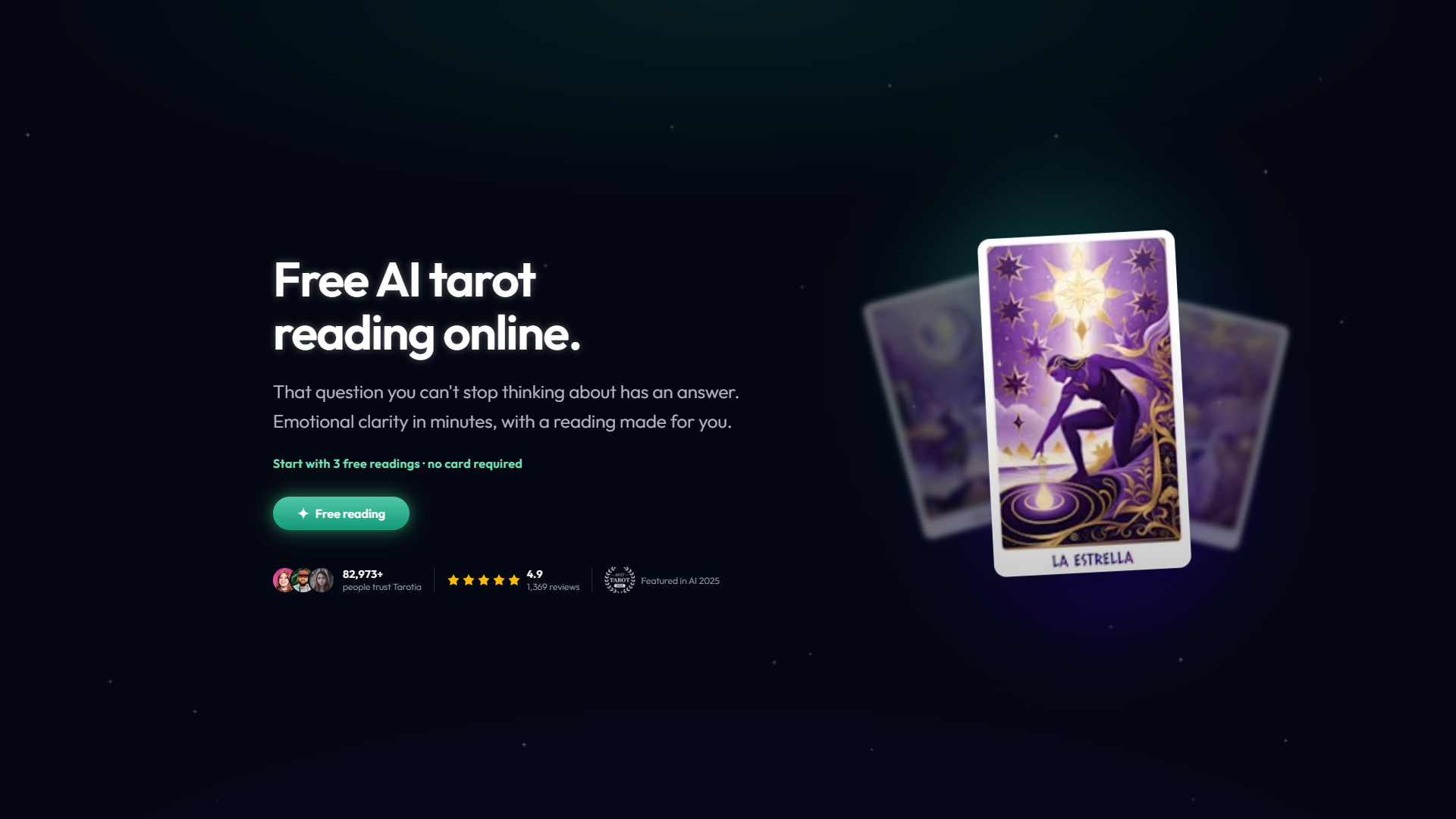 Tarotia product screenshot