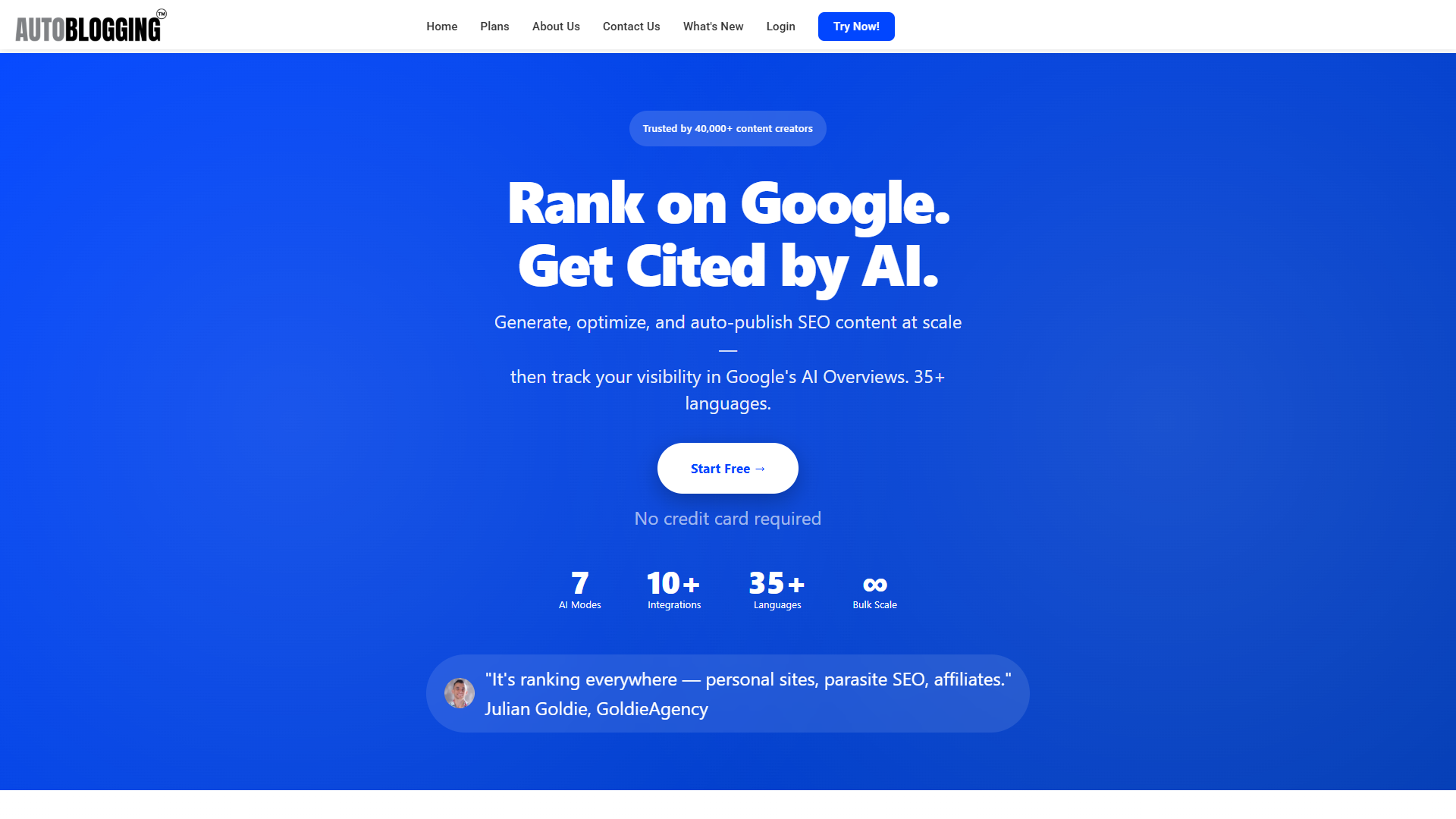 Autoblogging.ai product screenshot