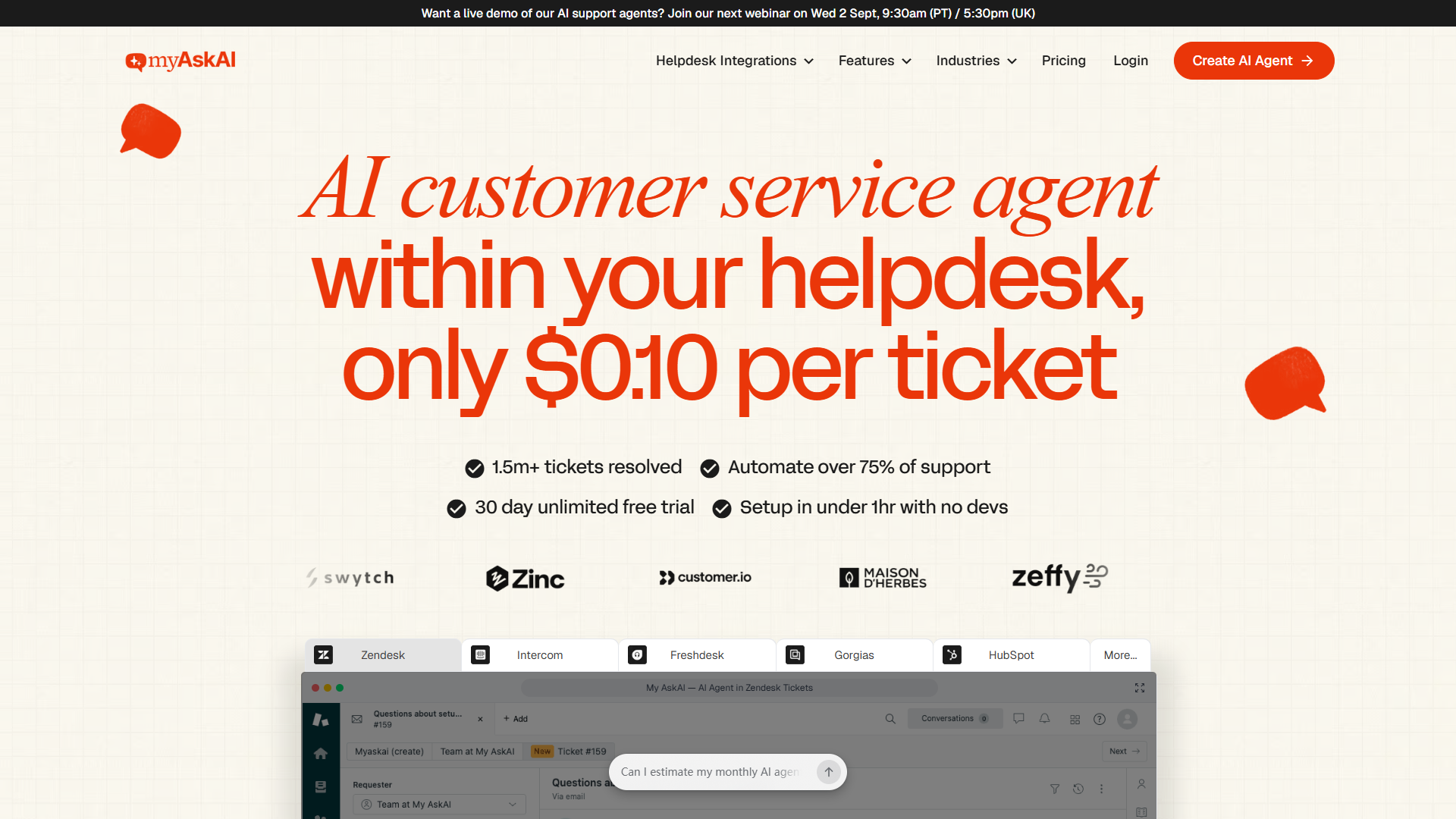 My AskAI product screenshot