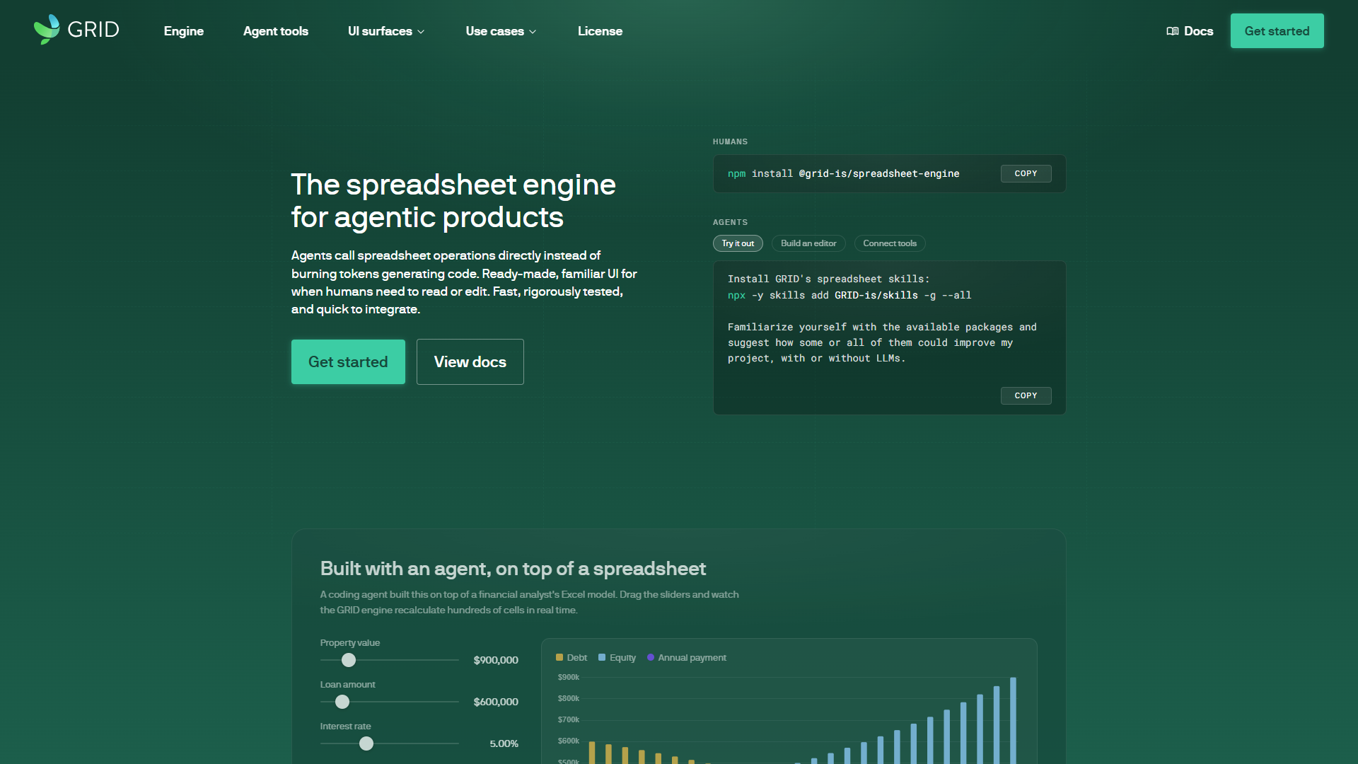 GRID product screenshot