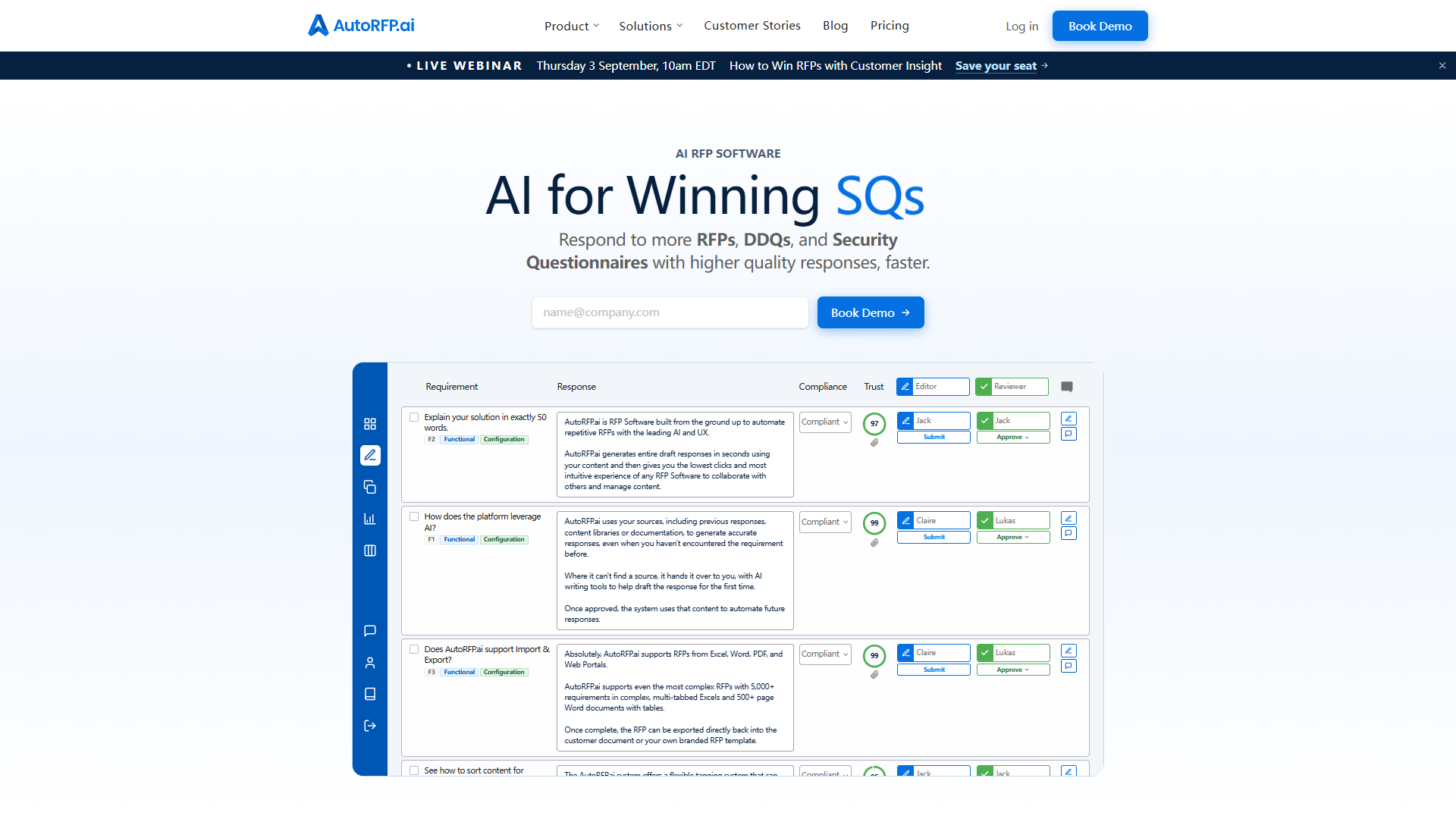 AutoRFP.ai product screenshot