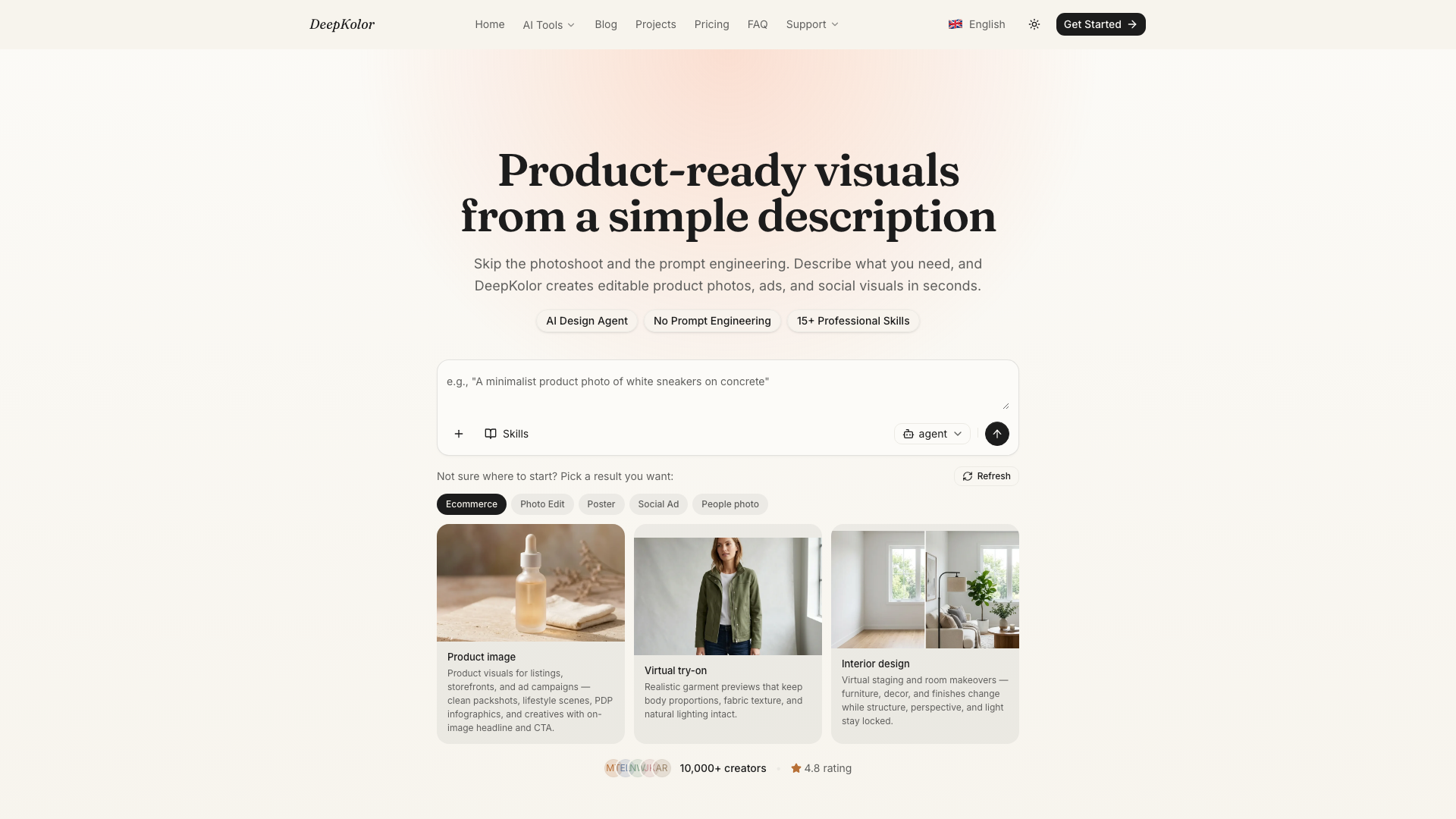 DeepKolor product screenshot