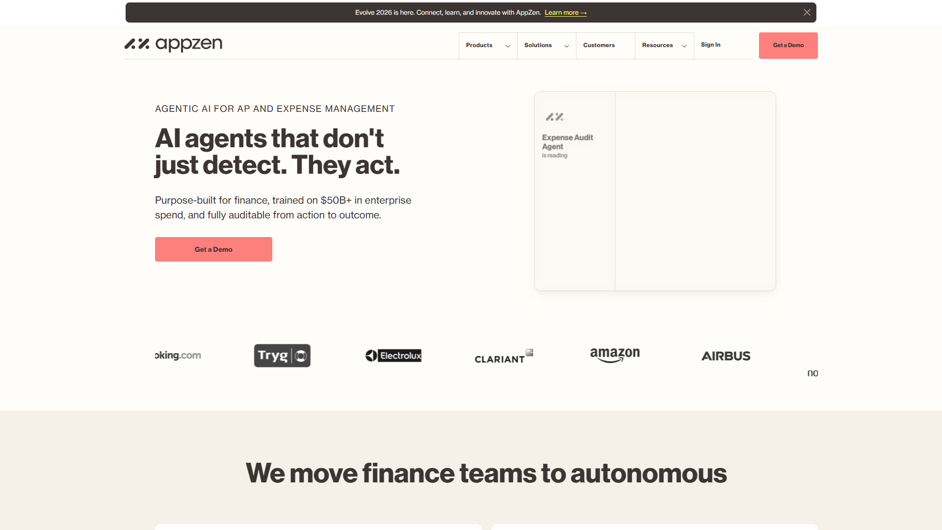 AppZen product screenshot