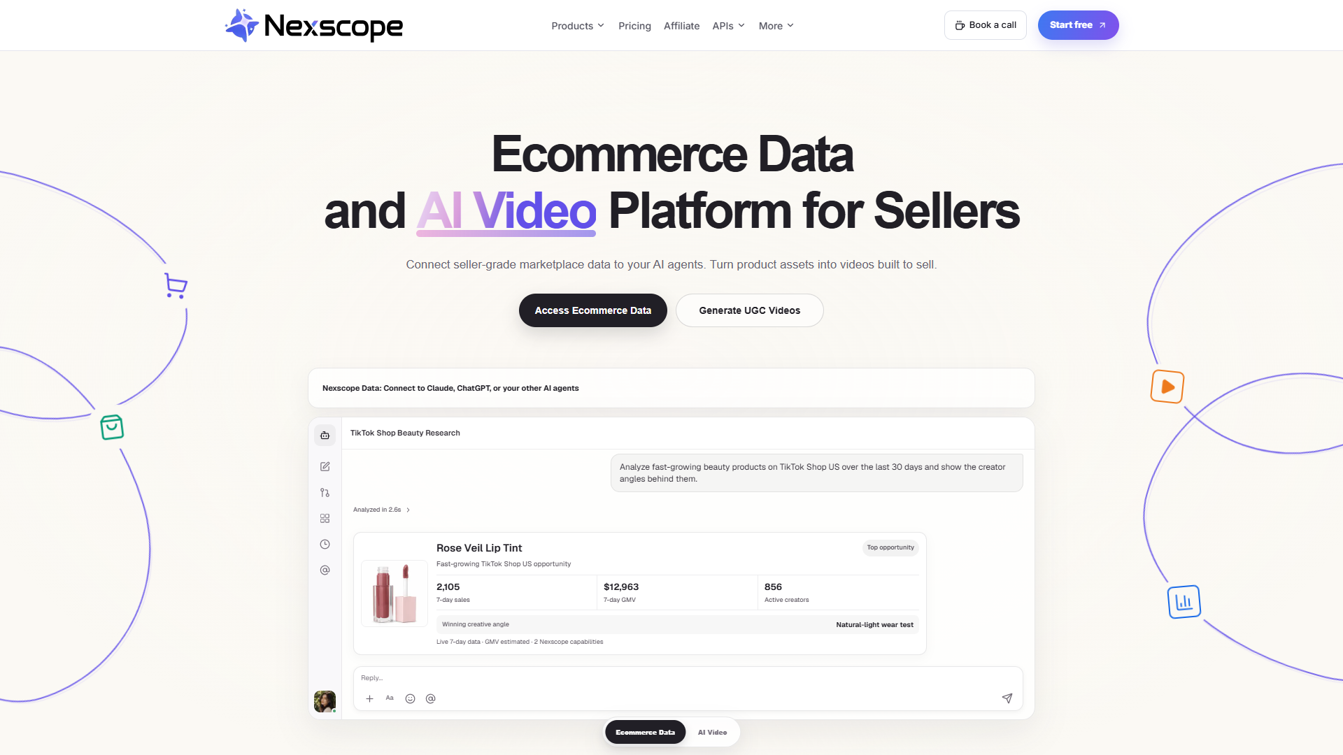 Nexscope product screenshot