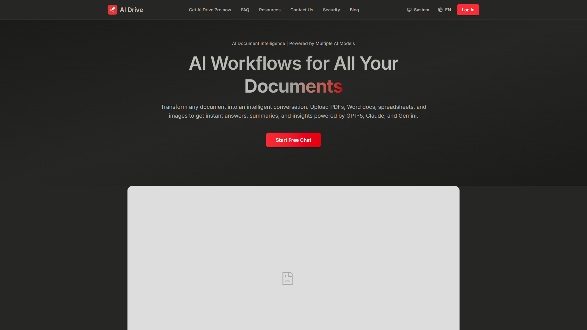 AI Drive product screenshot