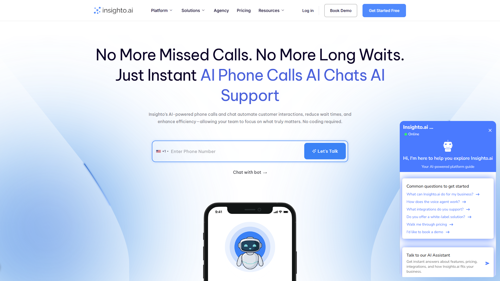 Insighto AI product screenshot