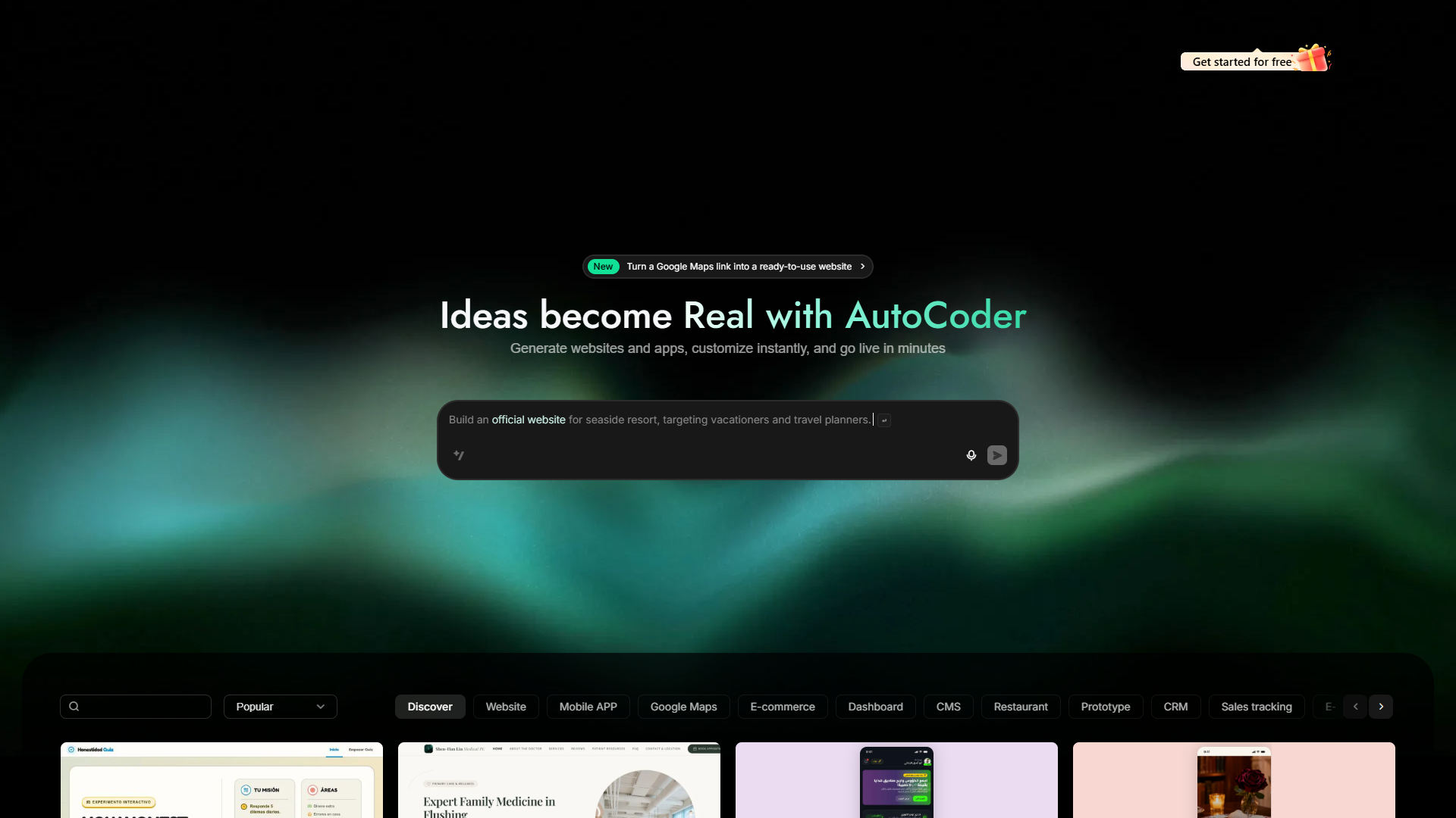 AutoCoder product screenshot