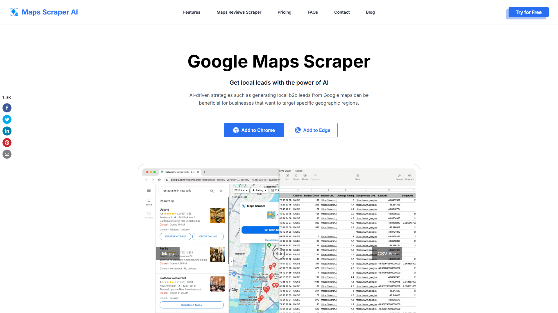Maps Scraper AI product screenshot