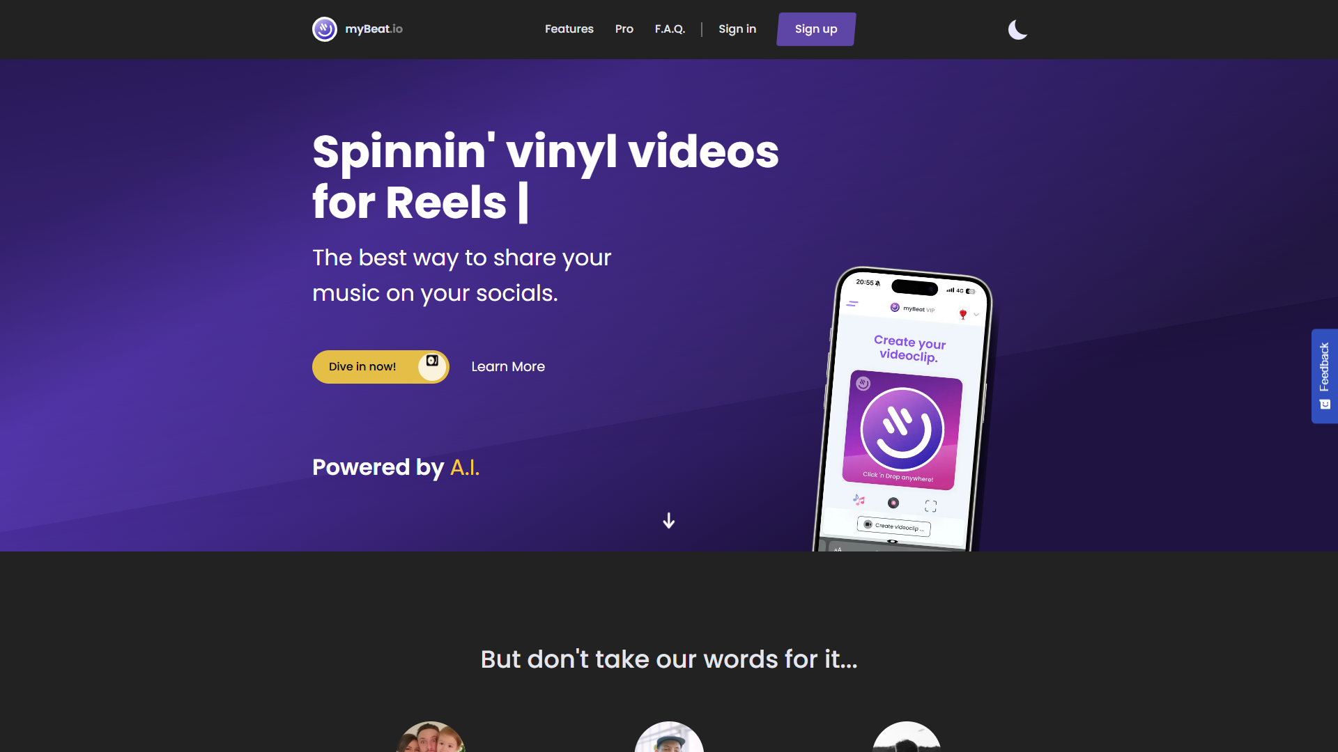myBeat product screenshot