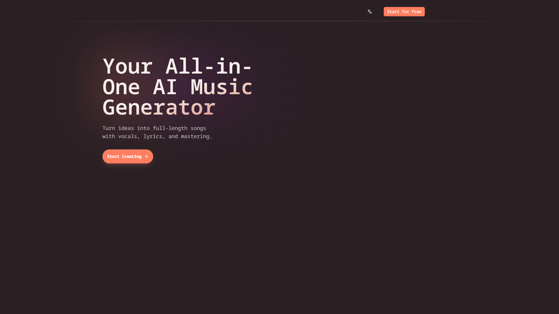 MuseGen product screenshot