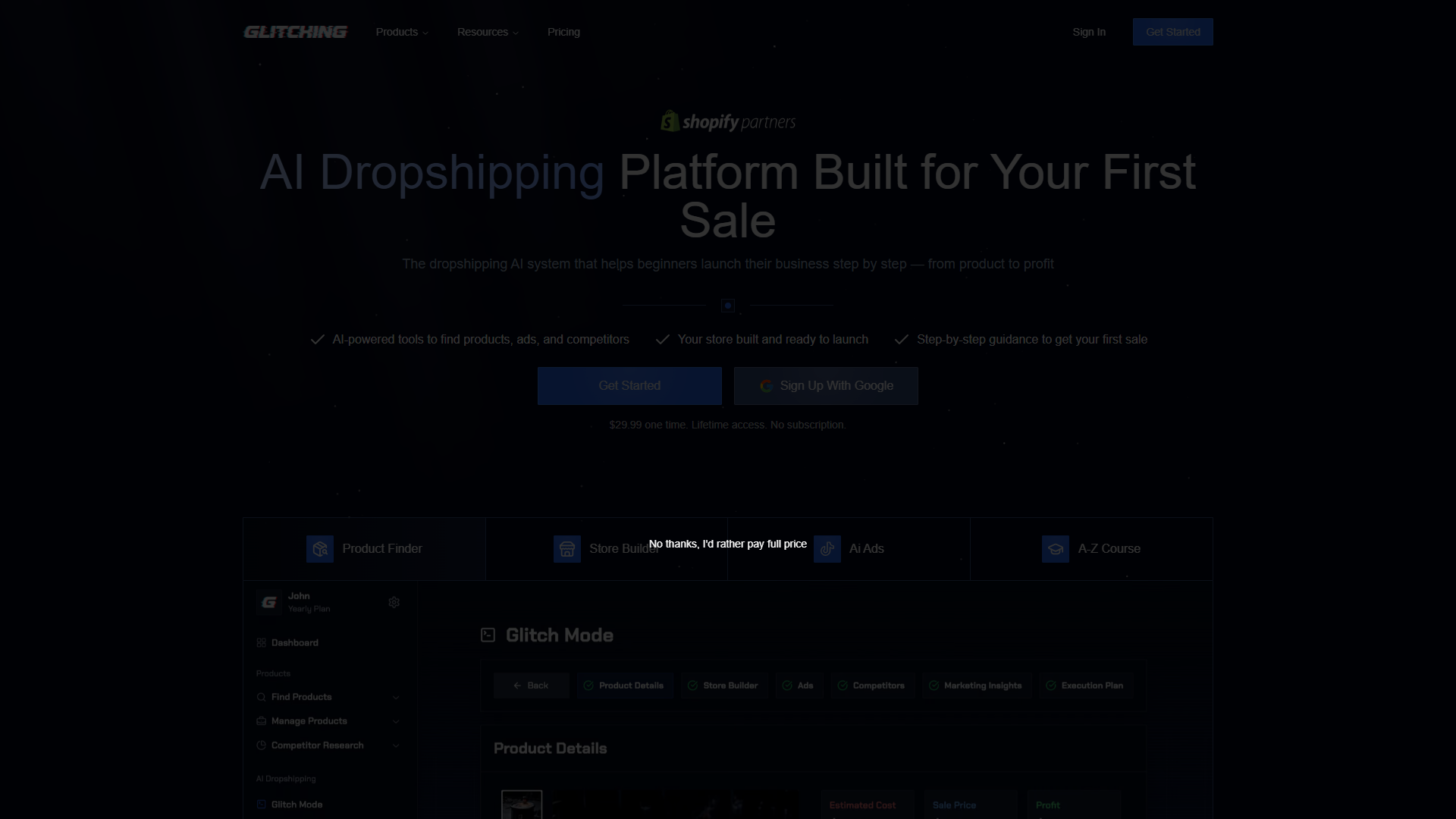 Glitching product screenshot