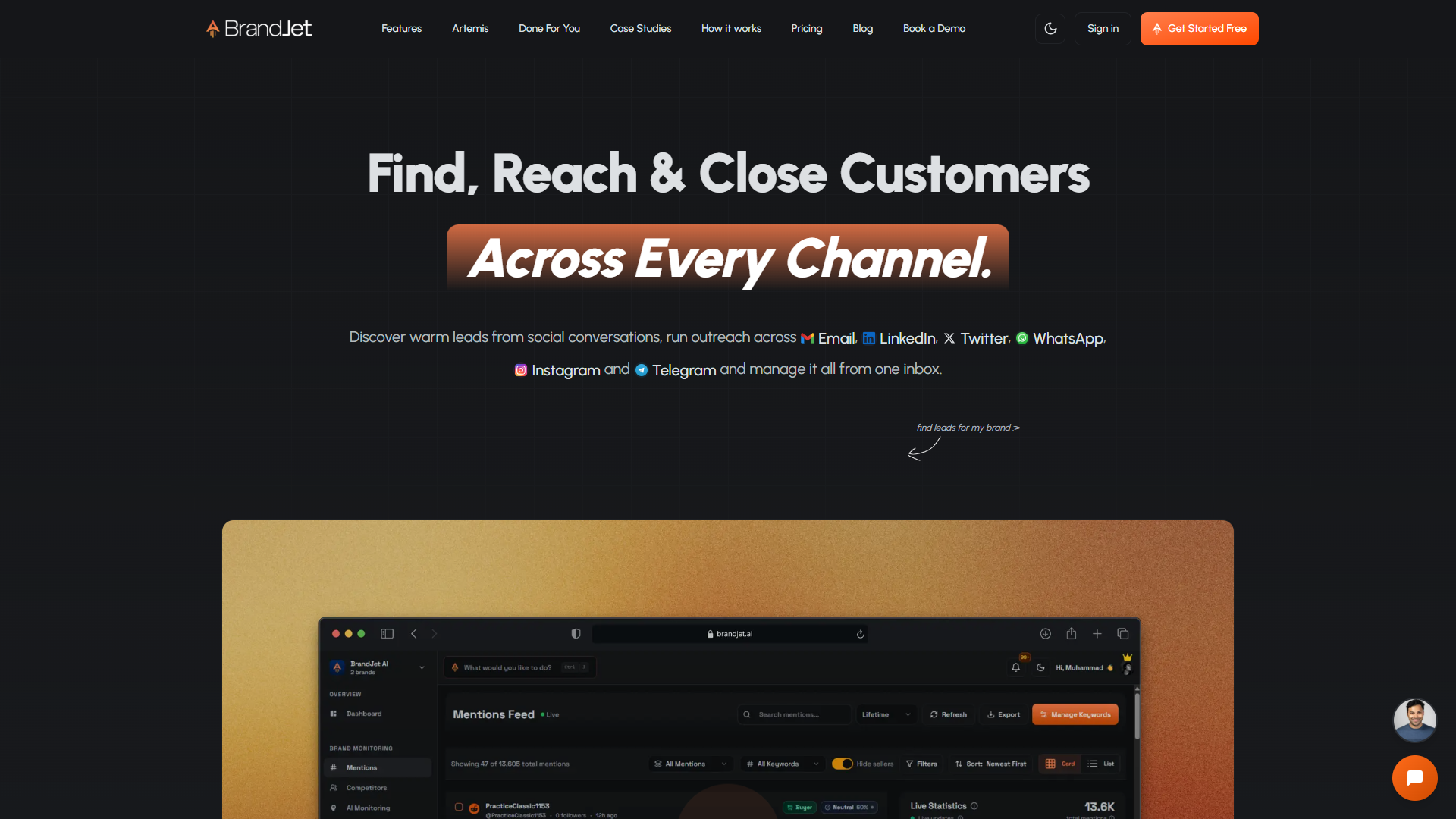 BrandJet AI product screenshot