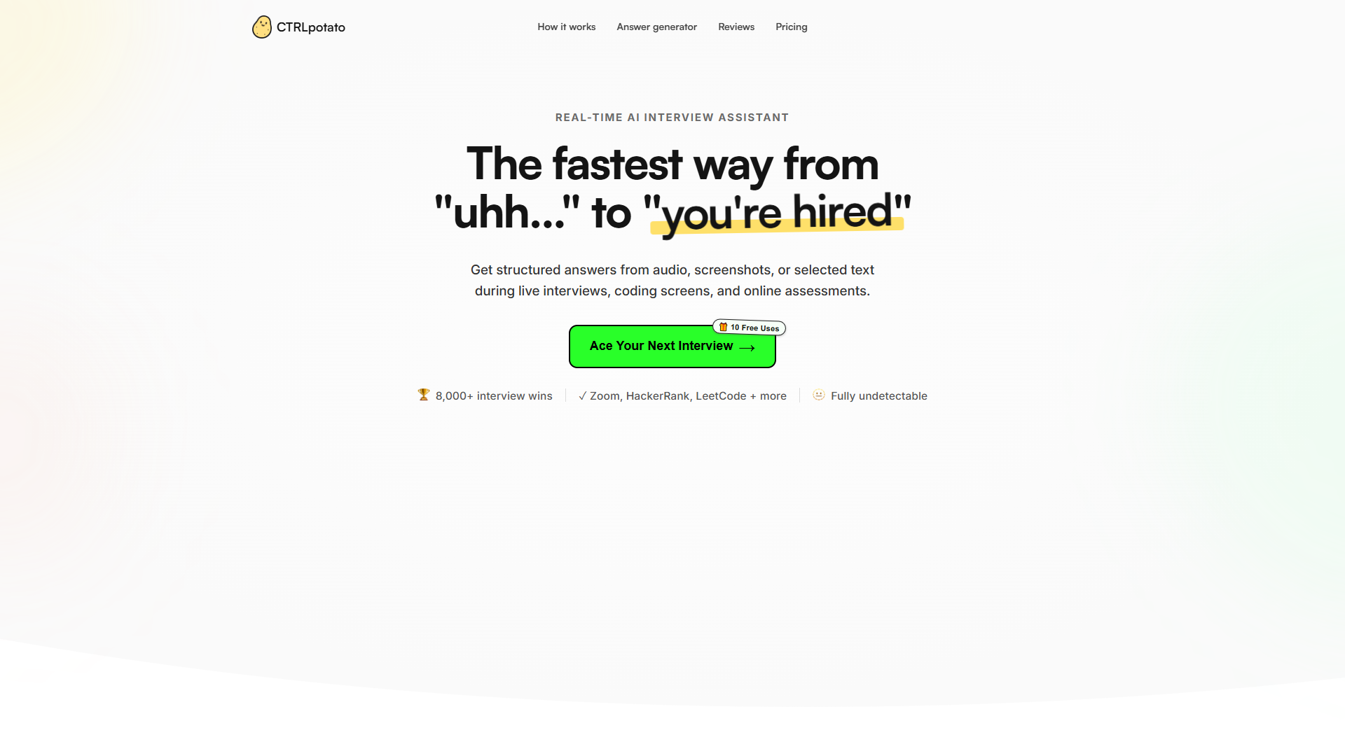 CTRLpotato product screenshot