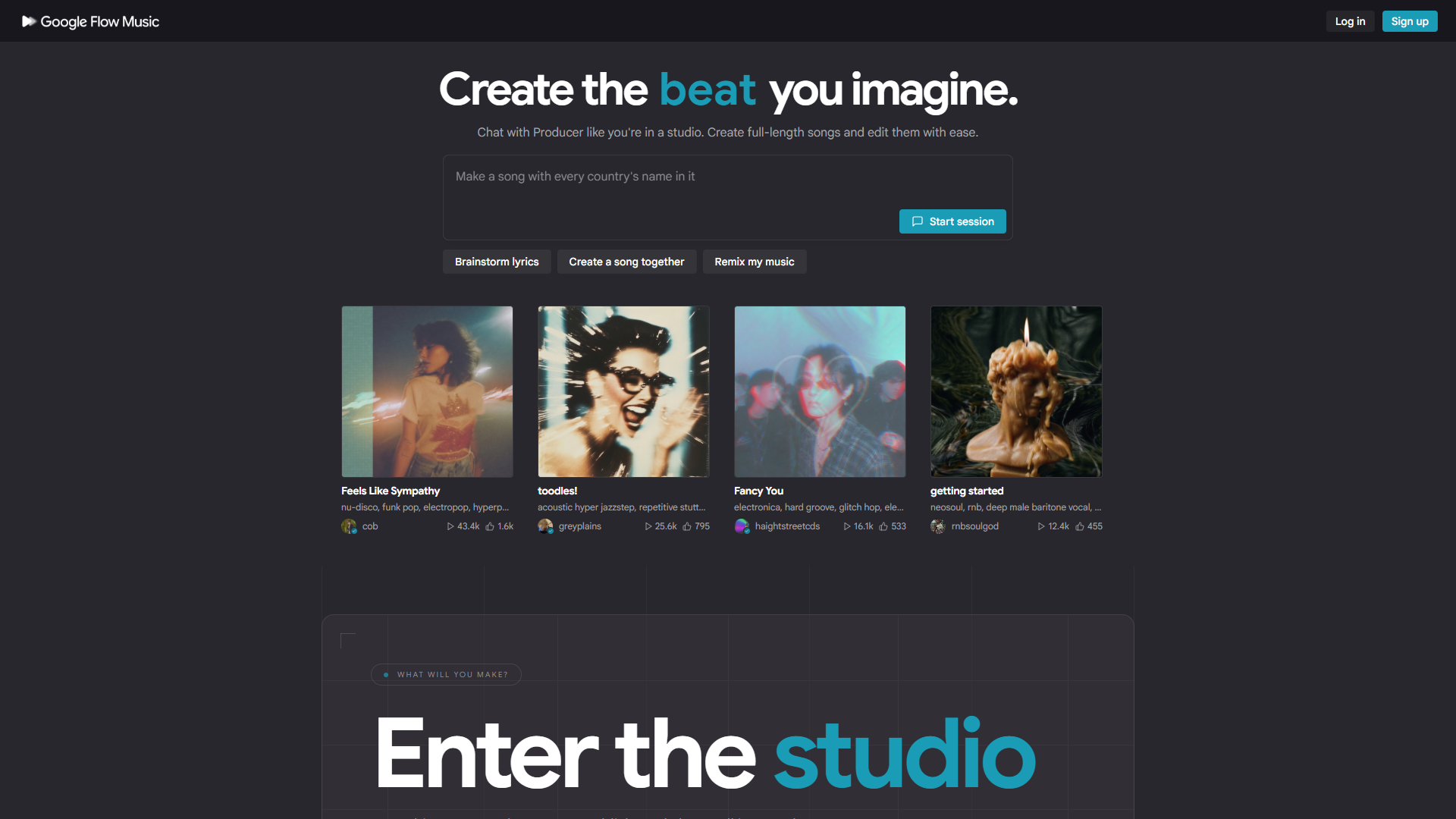 Riffusion product screenshot