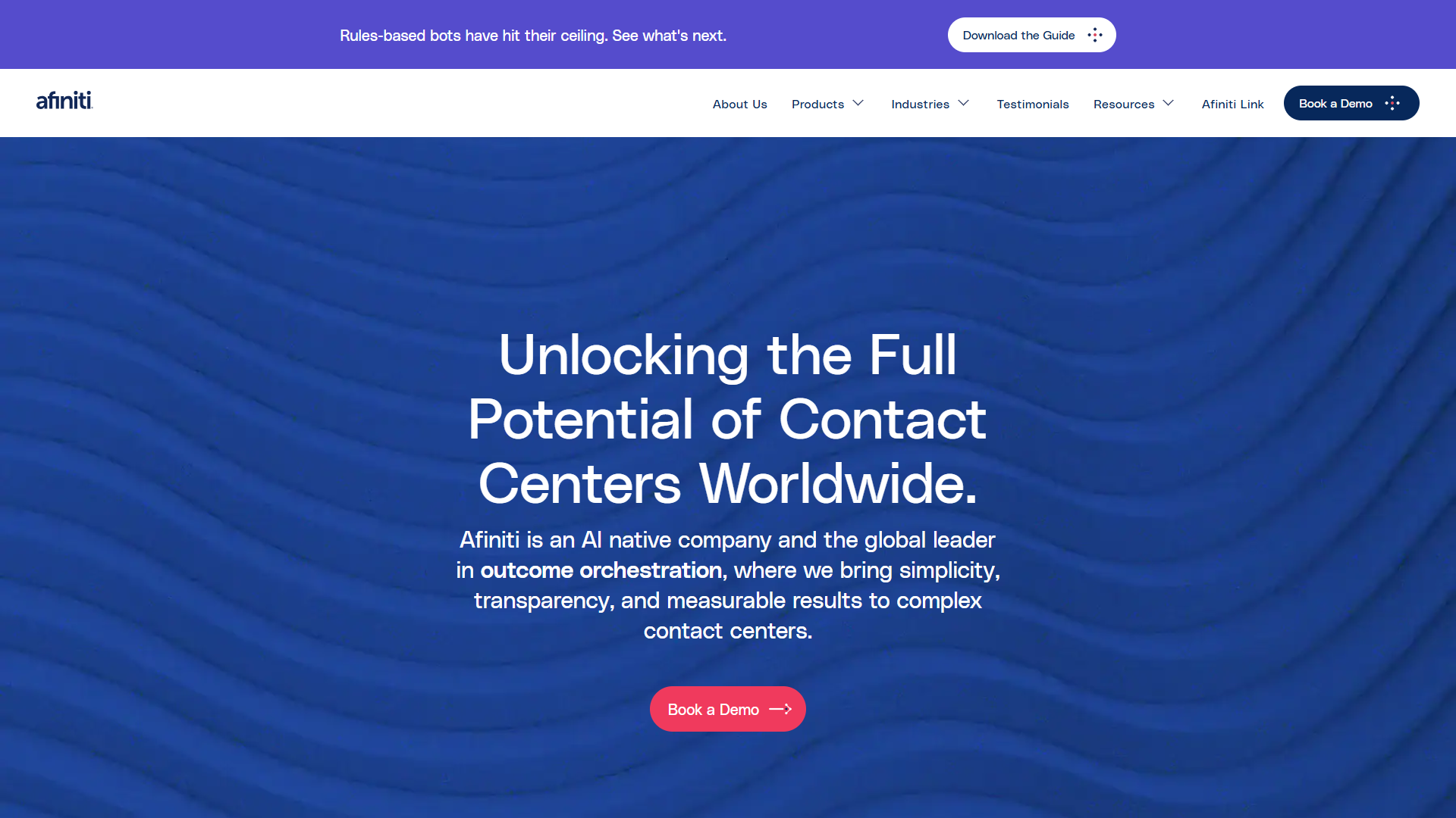 Afiniti product screenshot