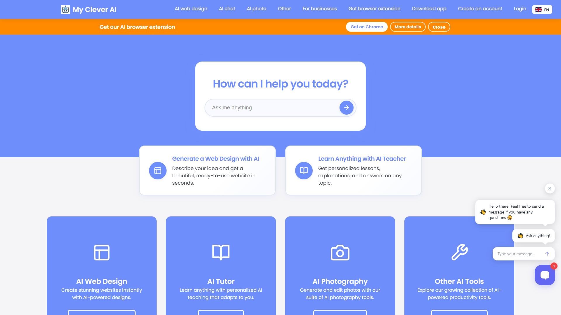 My Clever AI product screenshot