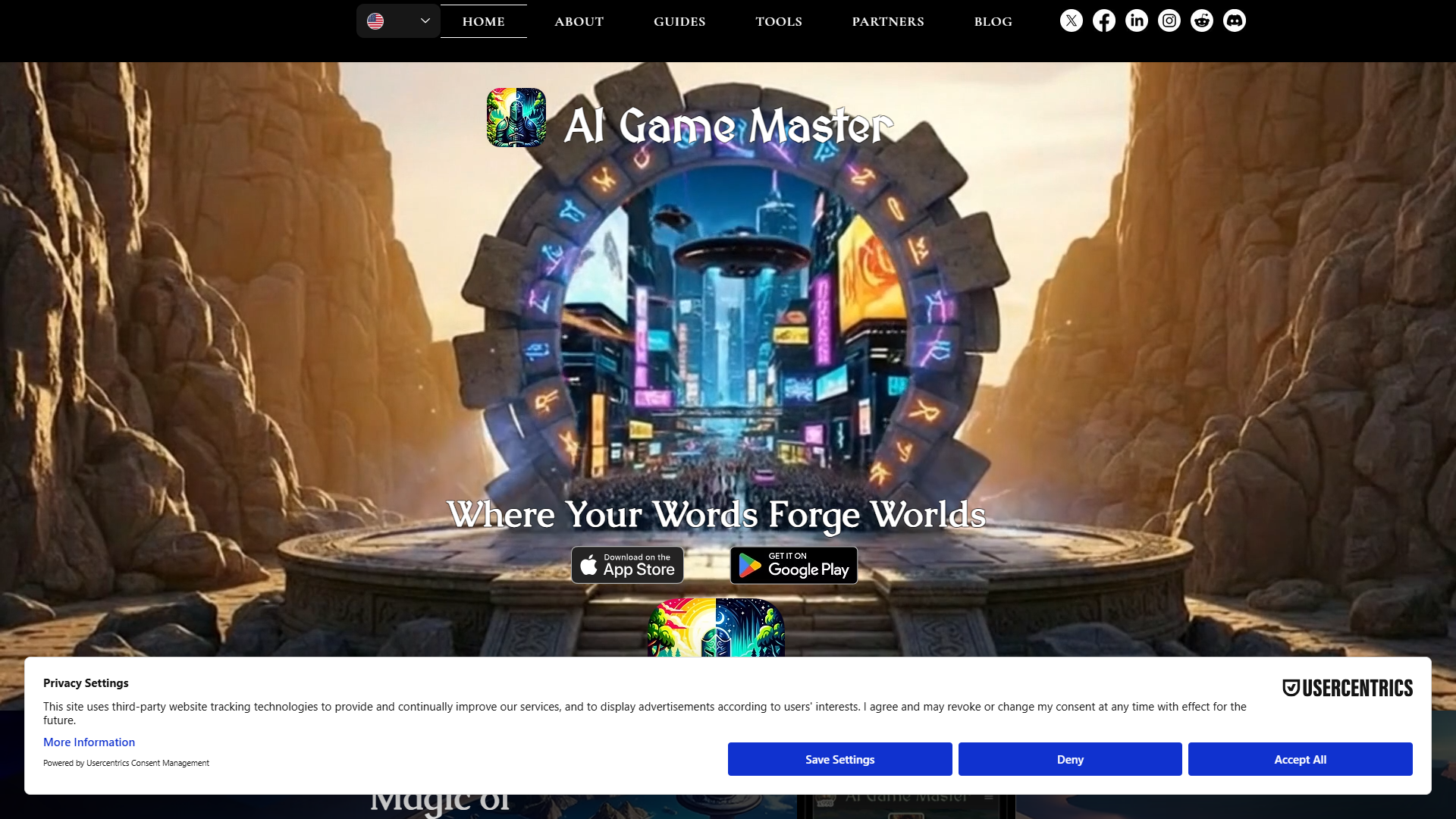 AI Game Master product screenshot