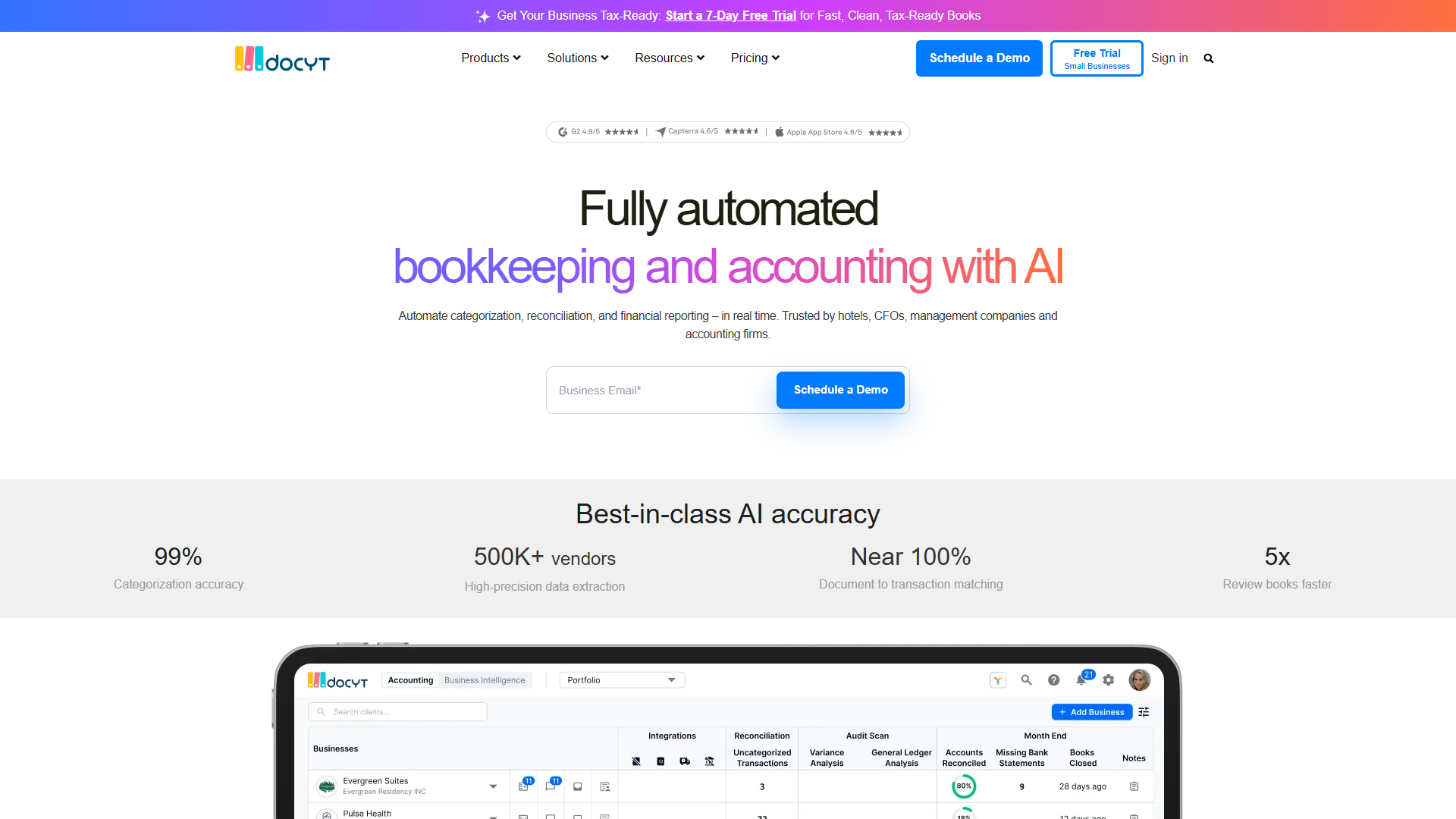 Docyt product screenshot