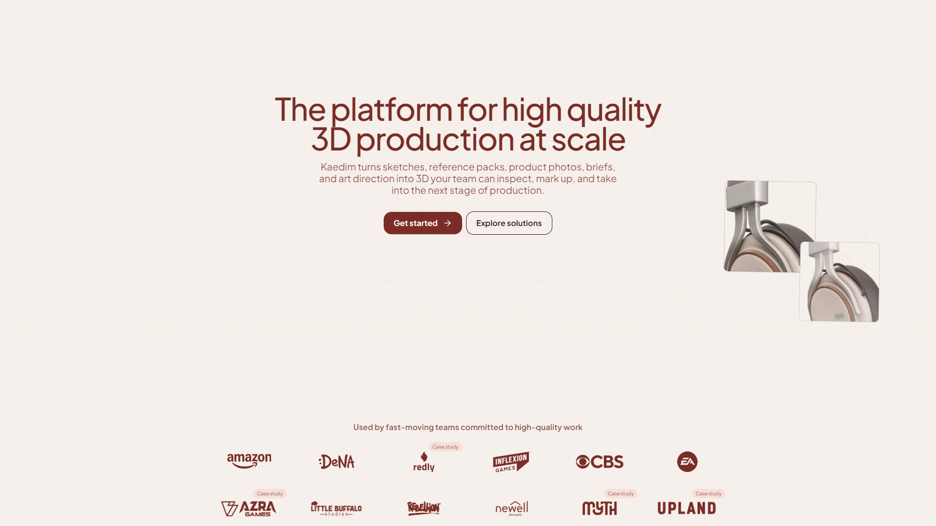 Kaedim product screenshot