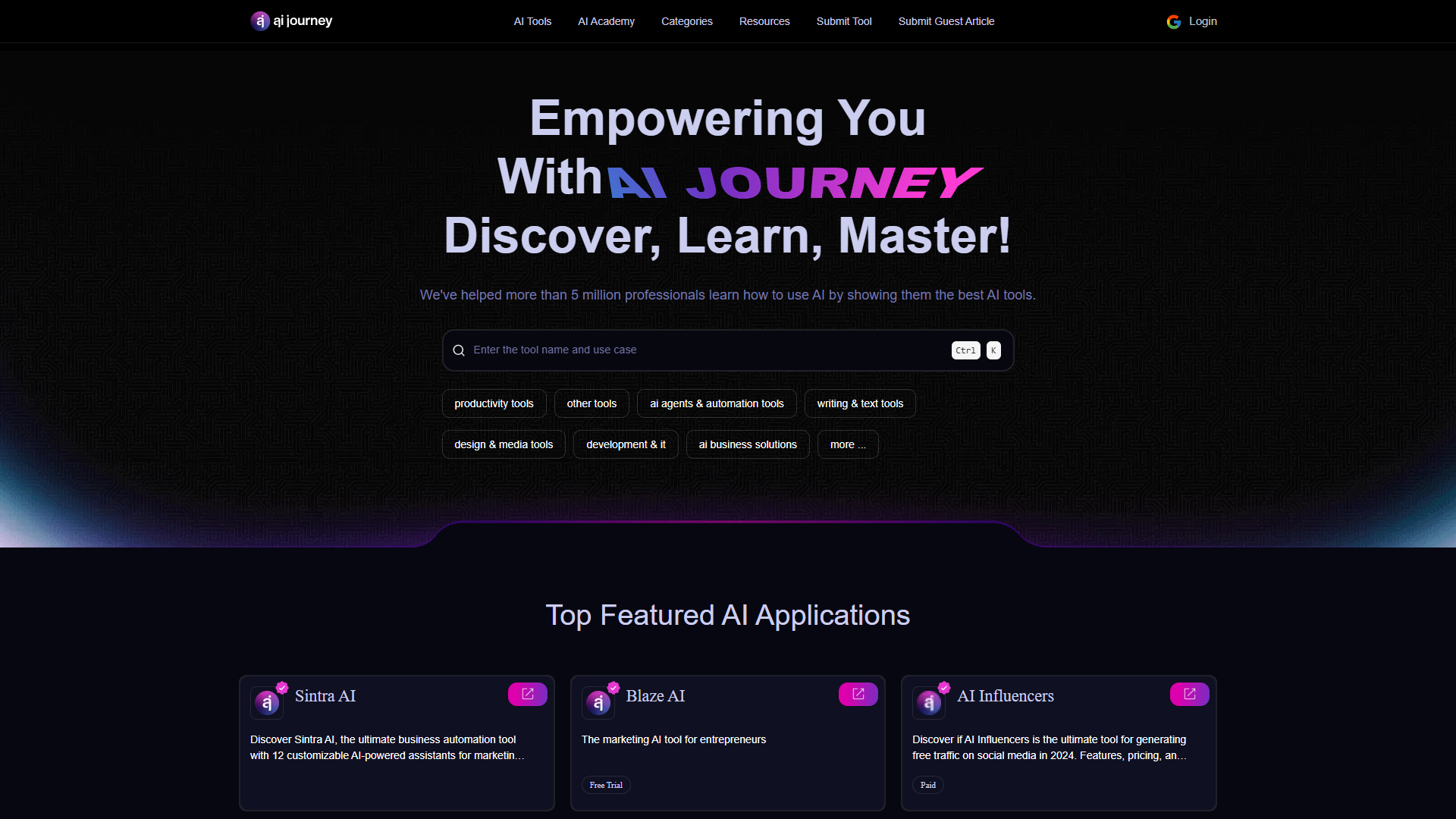 AIJourney product screenshot
