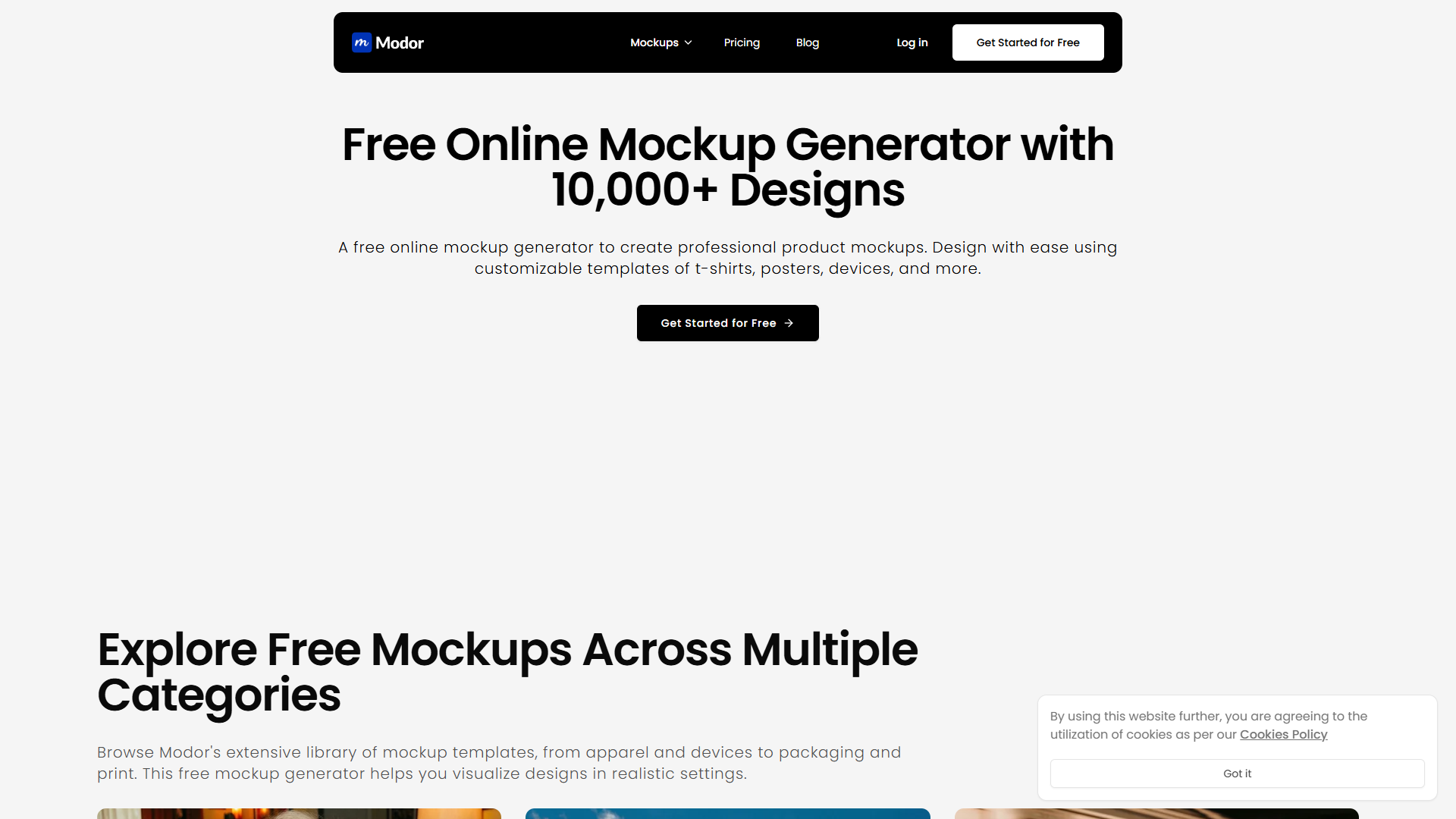 Modor product screenshot