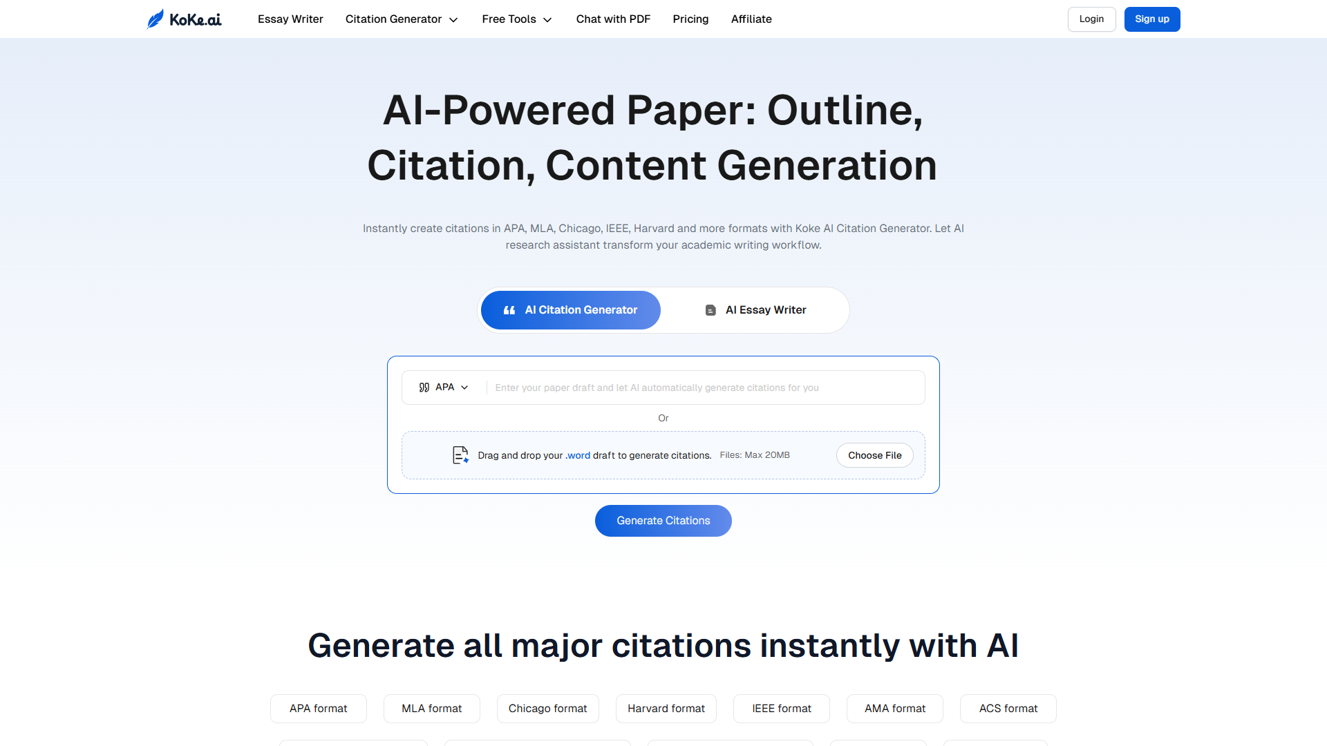 Koke AI product screenshot