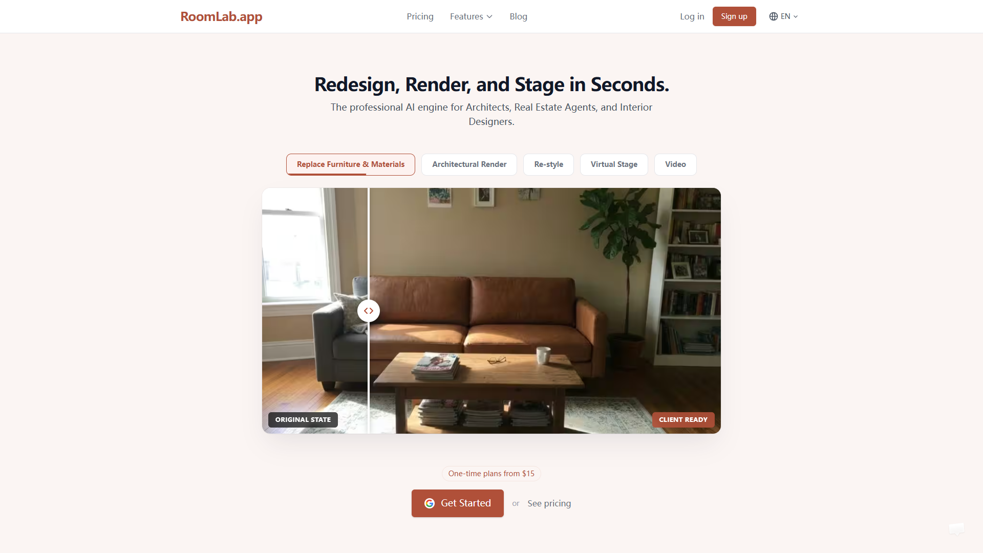 RoomLab product screenshot