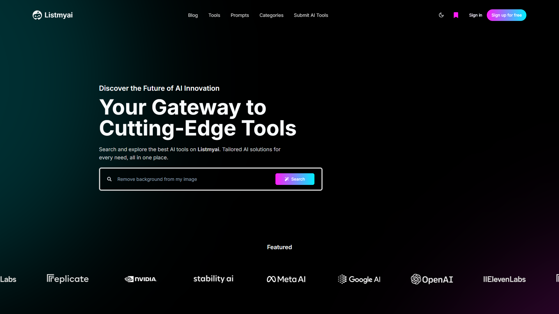 Listmyai product screenshot