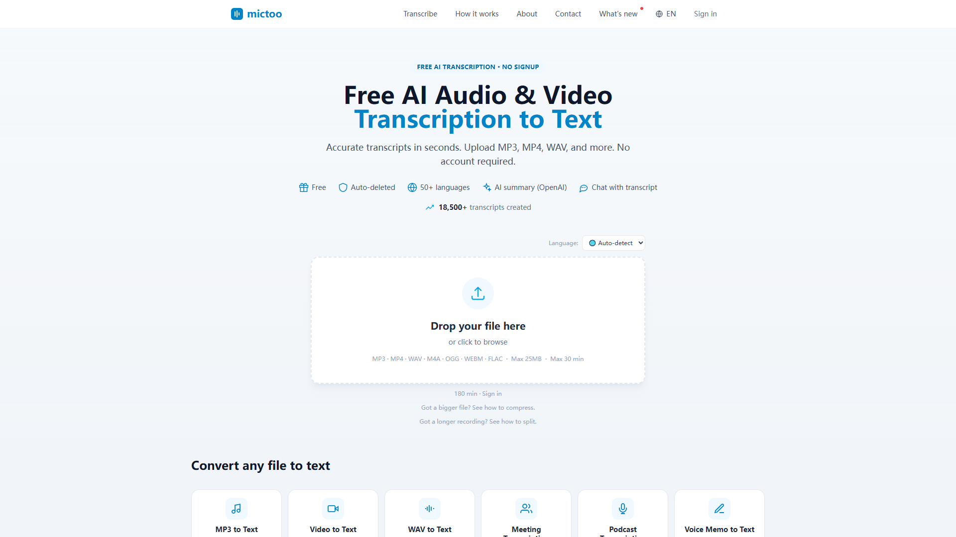 Mictoo product screenshot