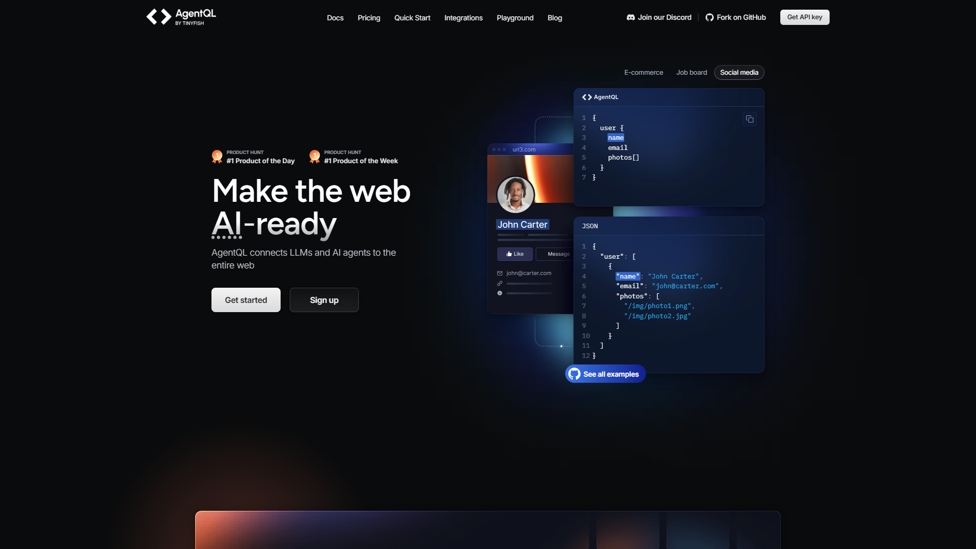 AgentQL product screenshot